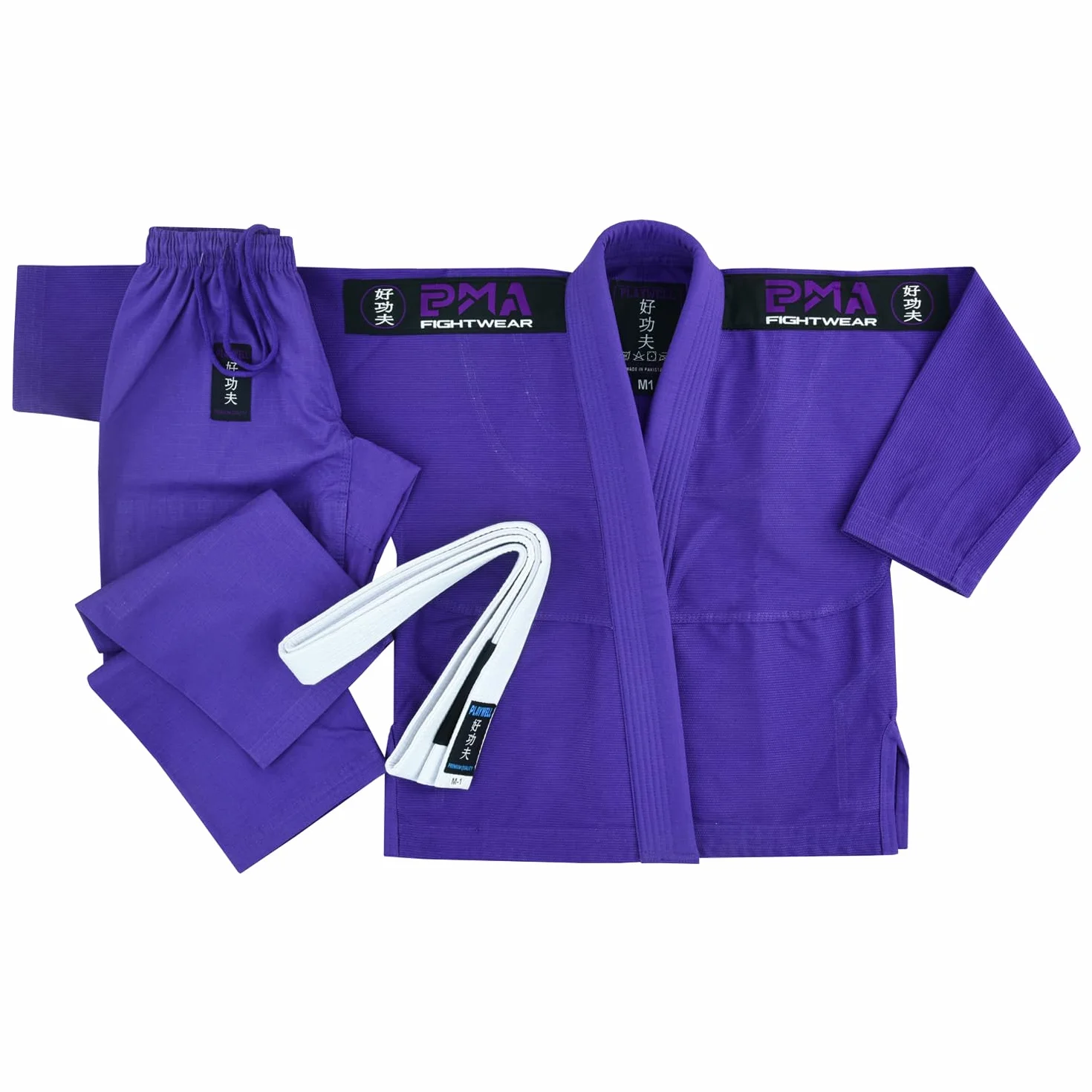 Playwell Uniforme BJJ GI de élite para niñas (viene con cinturón blanco)