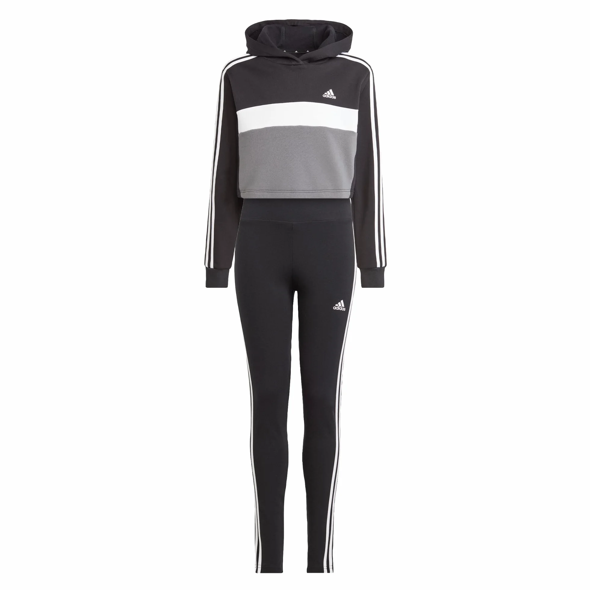 adidas Girl's Conjunto de mallas Tiberio Colorblock Fleece 3 bandas (Adolescentes)
