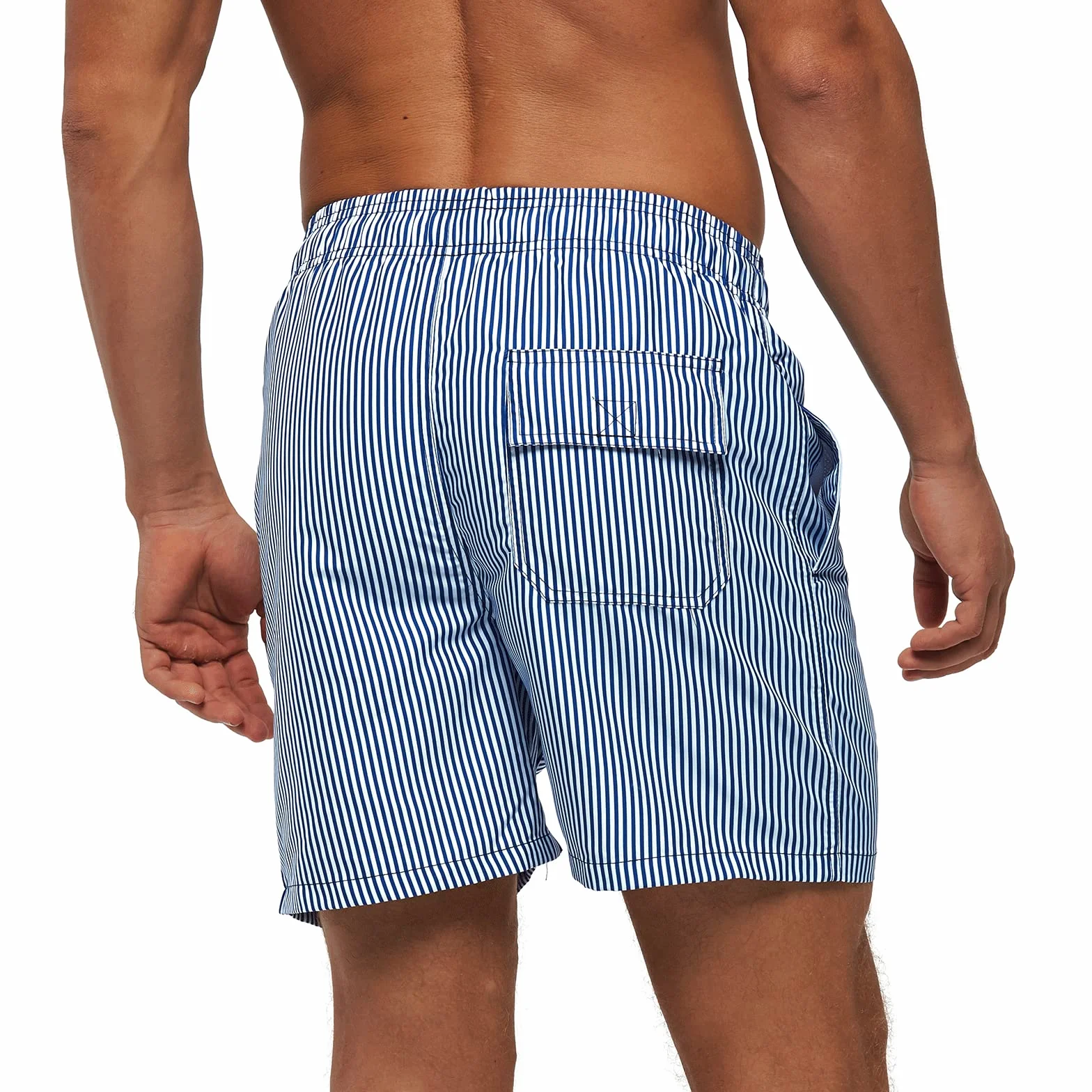 Bañador Hombre 2 en 1 Forro Malla Cintura Elástica con Cordón Bolsillo Cremallera - Shorts Playa Secado Rápido Natación