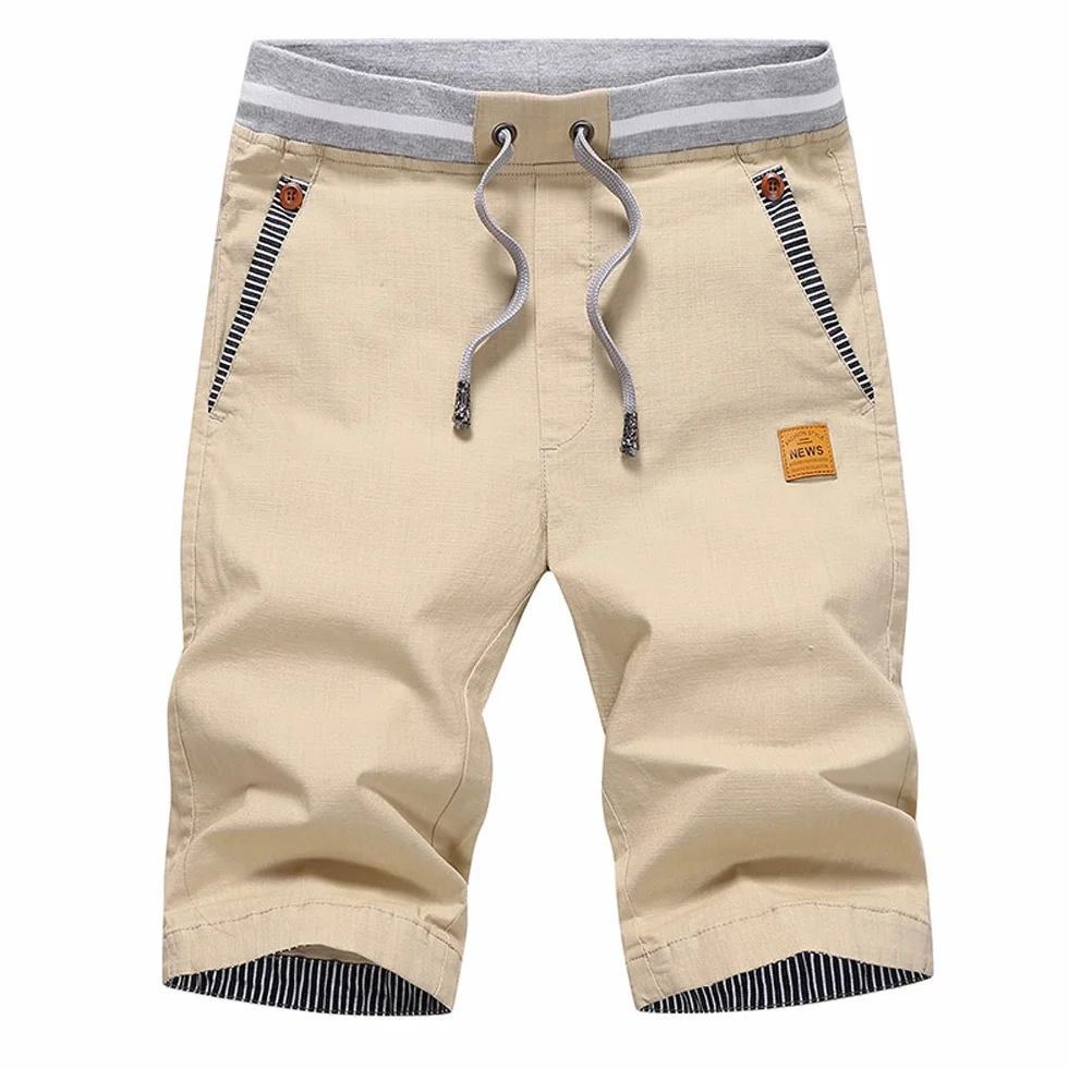 ZOXOZ Pantalones Cortos Hombre Algodon Verano Shorts con Bolsillos