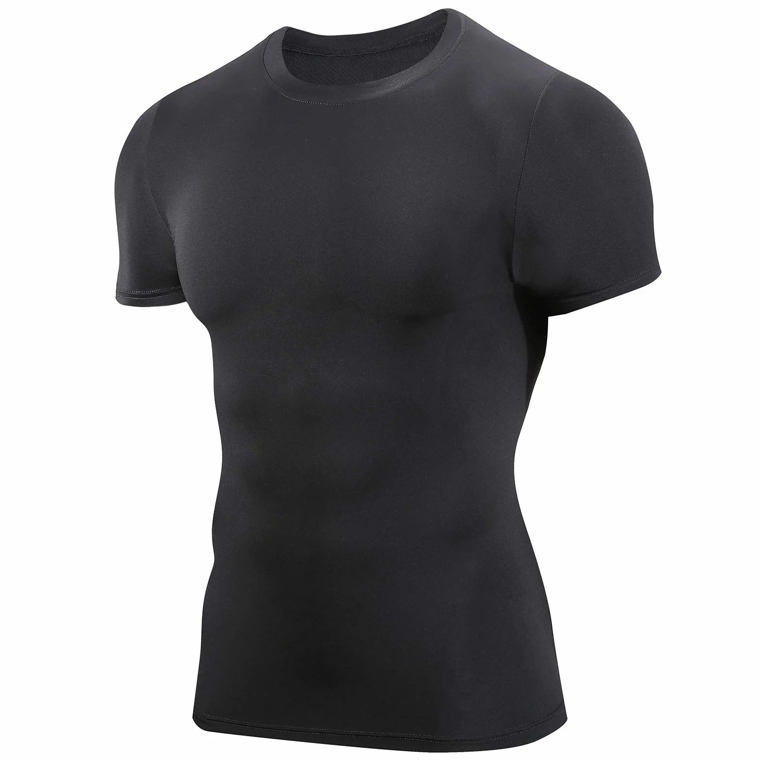 AMZSPORT Camiseta De Manga Corta de Compresión Ropa Deportiva Base Layer para Correr