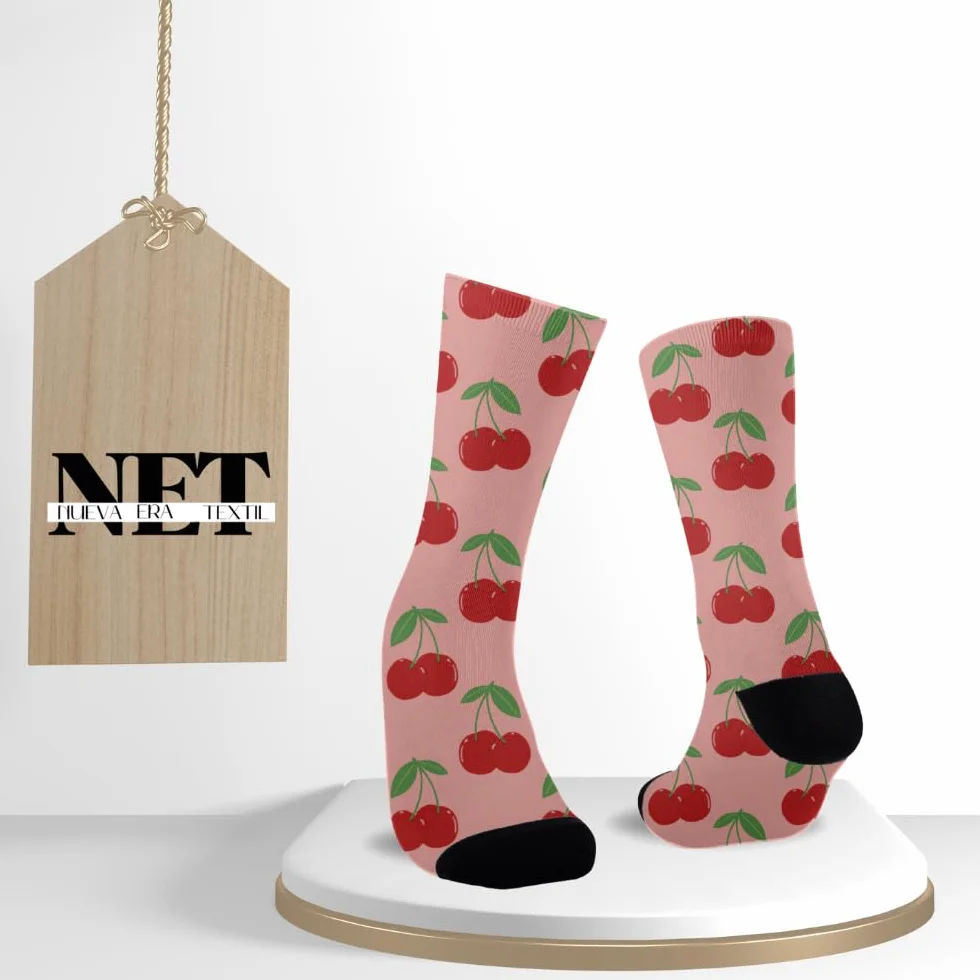 Calcetines Personalizados - Sube hasta 4 fotos - Estilo Divertido de Frutas , Regalo Original para Hombre o Mujer - Diseños Coloridos y Graciosos - Perfectos para Cualquier Ocasión - Talla Unica
