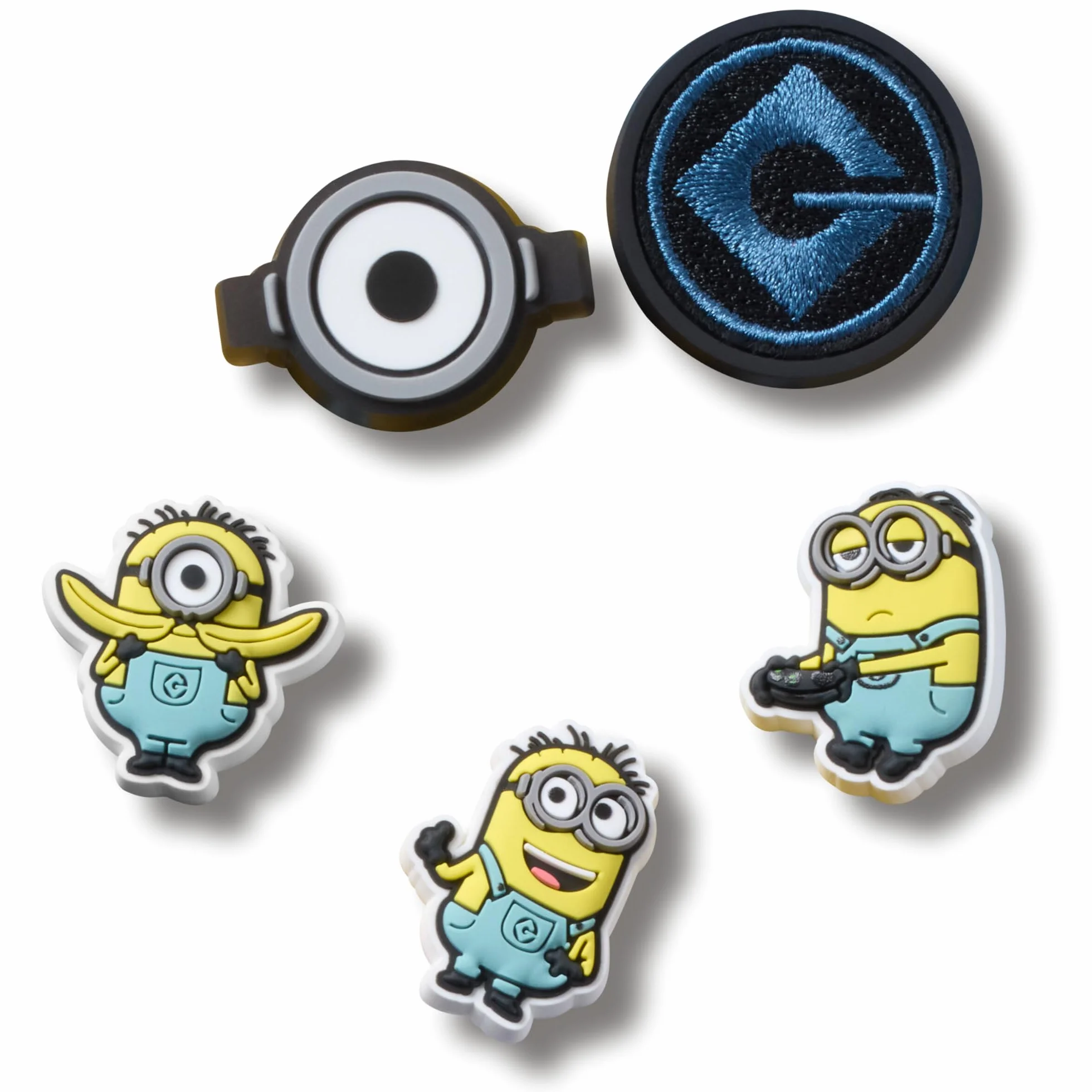 Crocs - Minions 5 Pack, Encantos para zapatos Unisexo, Multicolor,