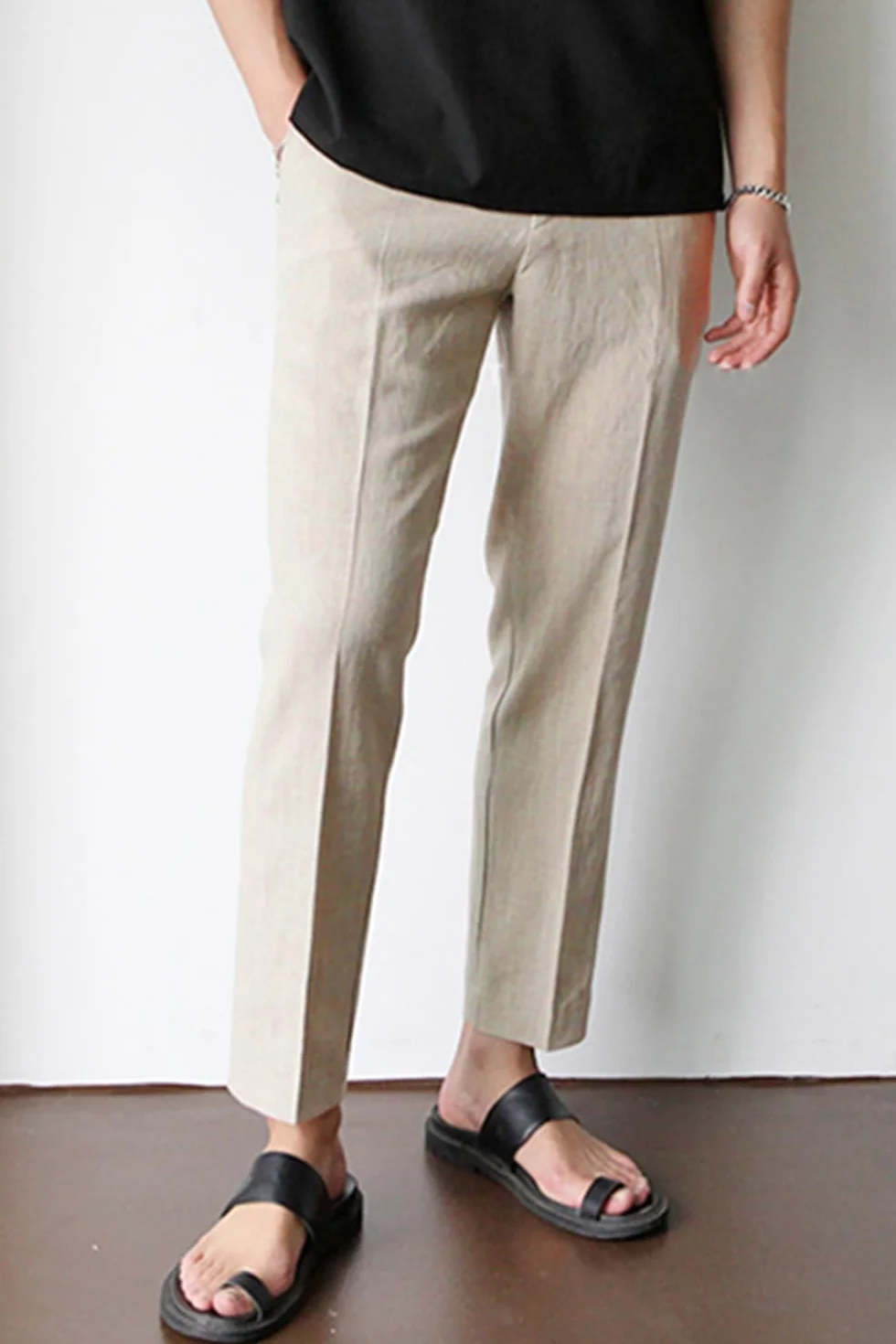 GINGTTO Pantalones Chino Hombre Slim Fit Stretch Verano Pantalon Ligero Casuales Bolsillos