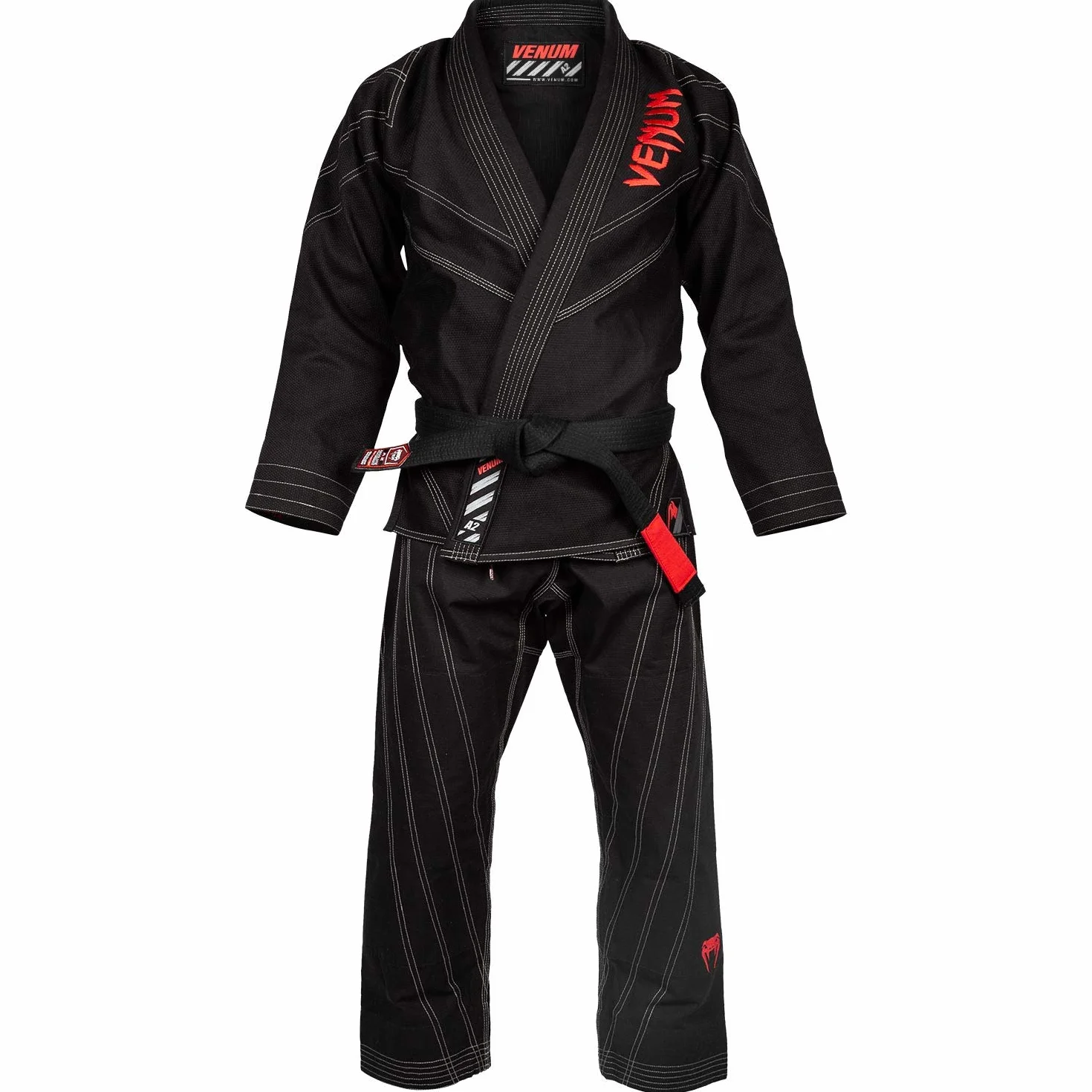 VENUM Power 2.0 Kimono De Jiu Jitsu Brasileño/BJJ Gi, Unisex Adulto, Negro, A3.5