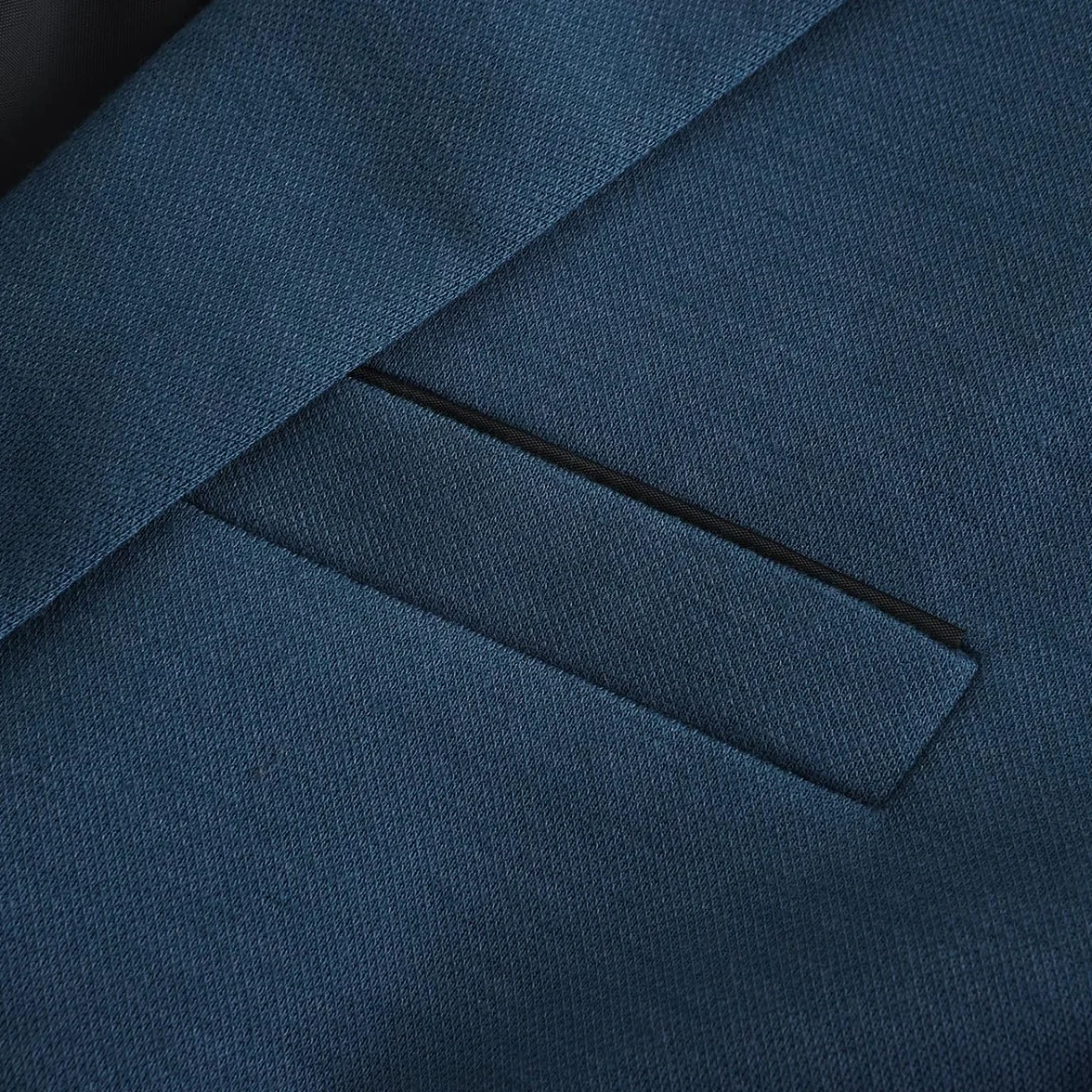 Allthemen Blazer Hombre Un Botón Casual Chaqueta de Traje Slim Fit para Hombre Ligero para Negocios