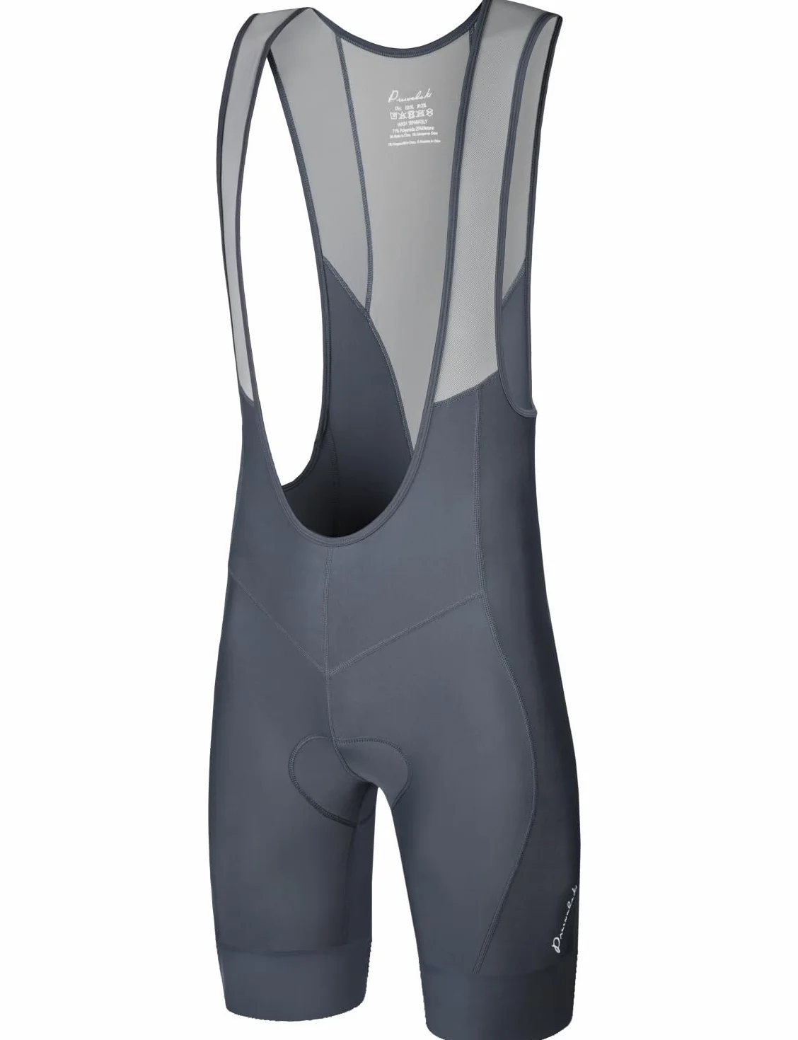 Przewalski Culotte con Tirantes de Ciclismo para Hombre con badana 3D, Tirantes de Malla Transpirables, dobladillos Antideslizantes de Silicona y Secado rápido para Carretera y Rodillo