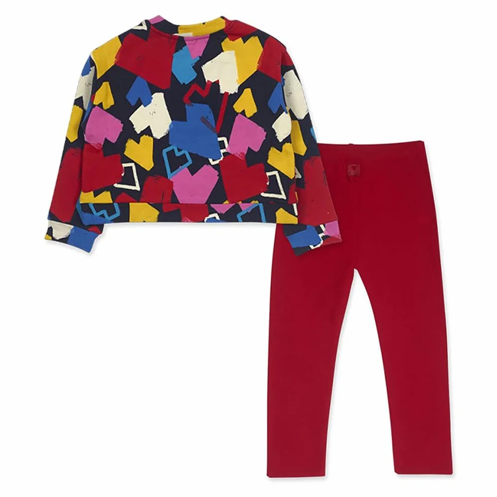 Tuc Tuc 11359663 Conjunto de dos piezas para niñas, Rojo, 9 meses/ 71 cm