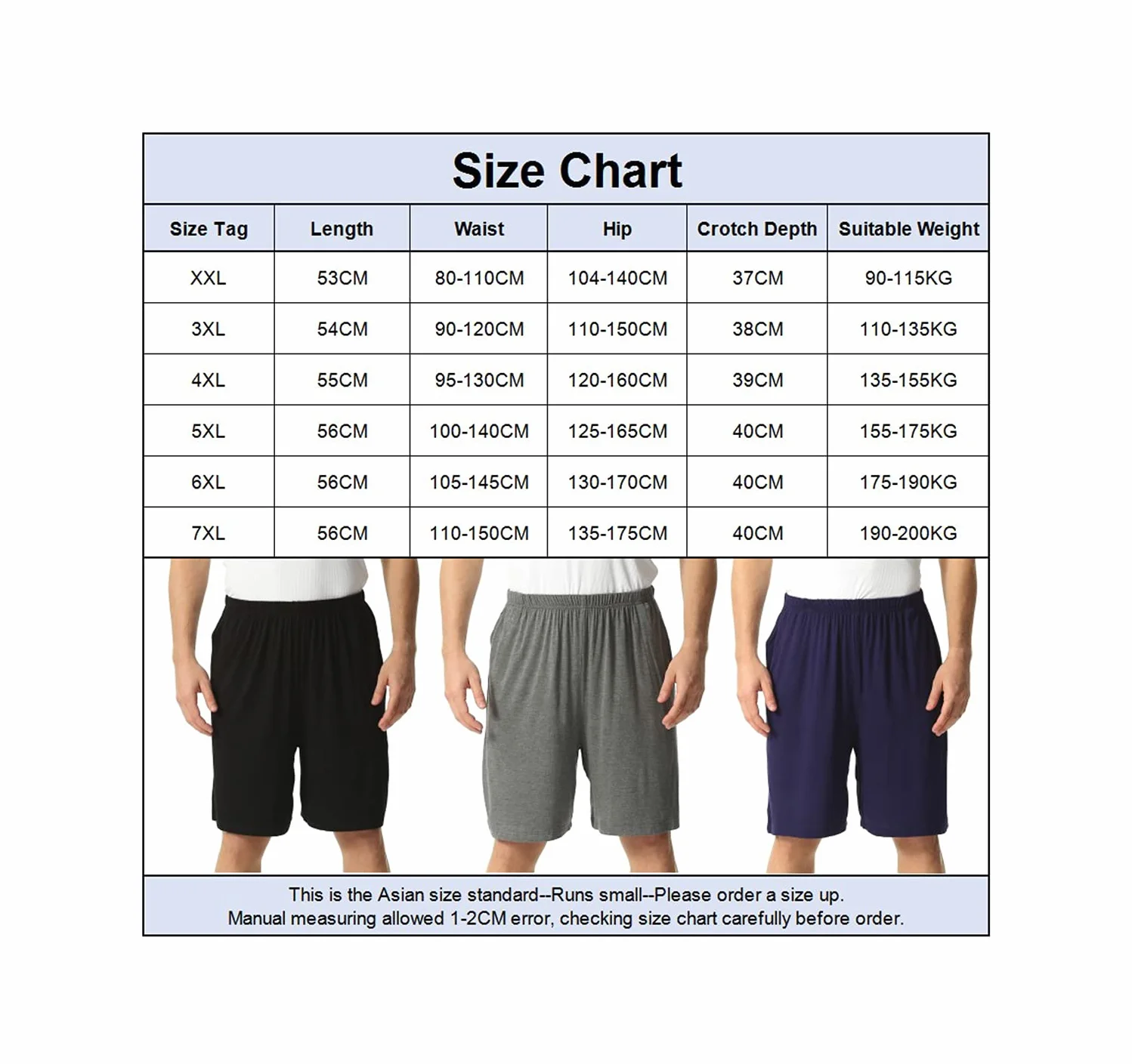 amropi Pantalones Cortos de Pijama para Hombre Cintura Elástica Shorts Deportivos con Bolsillos M-8XL