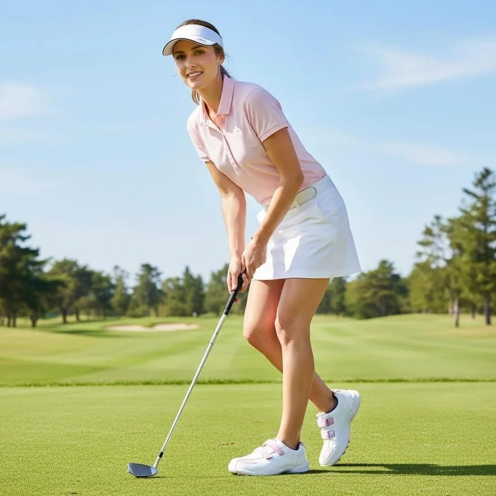 Zapatos de Golf de Las Mujeres al Aire Libre Impermeable y Transpirable Antideslizante Zapatos de Golf Zapatillas Deportivas para Mujeres