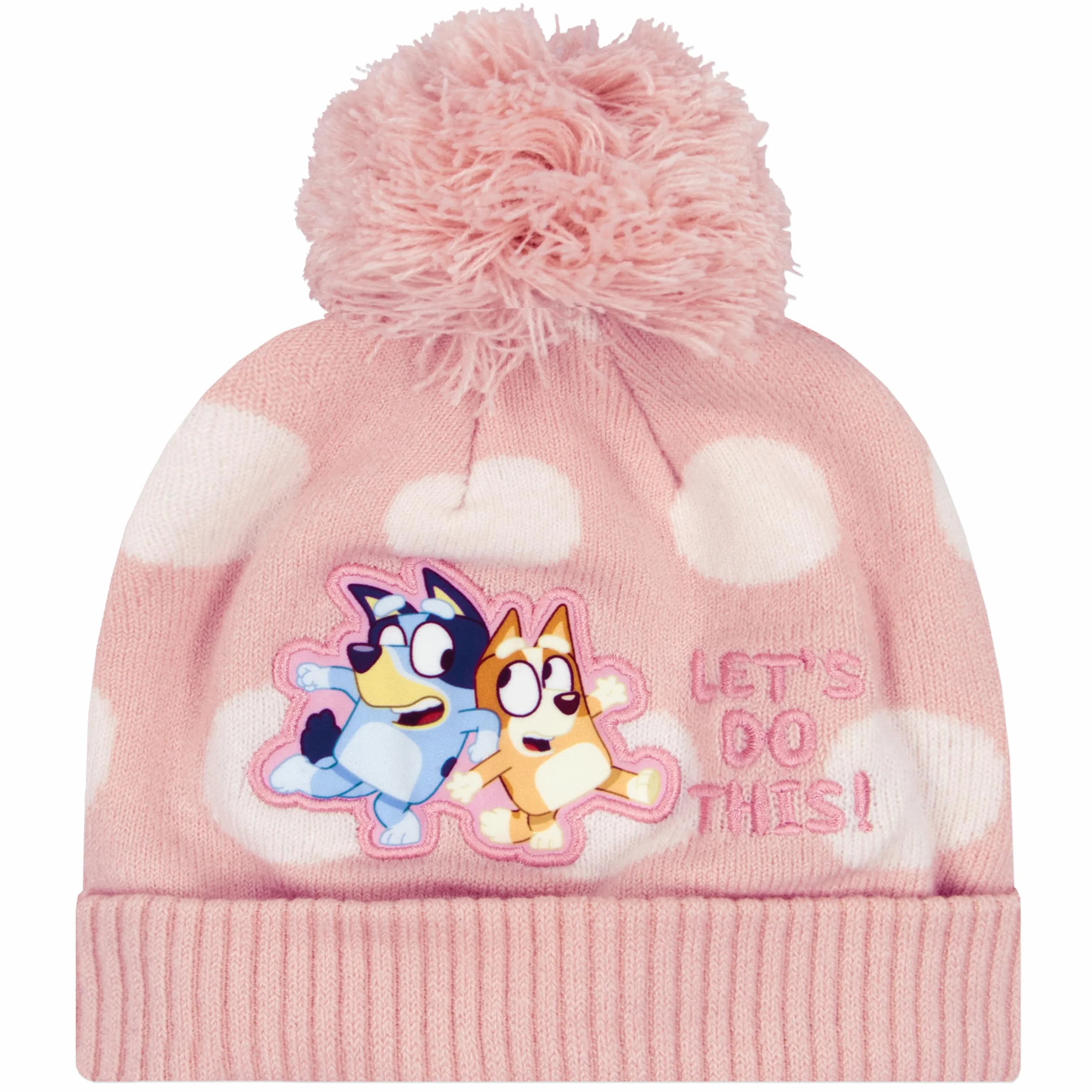 Bluey Gorra Bingo | Guantes Niña Invierno | Gorro Y Guantes | One Size Rosa