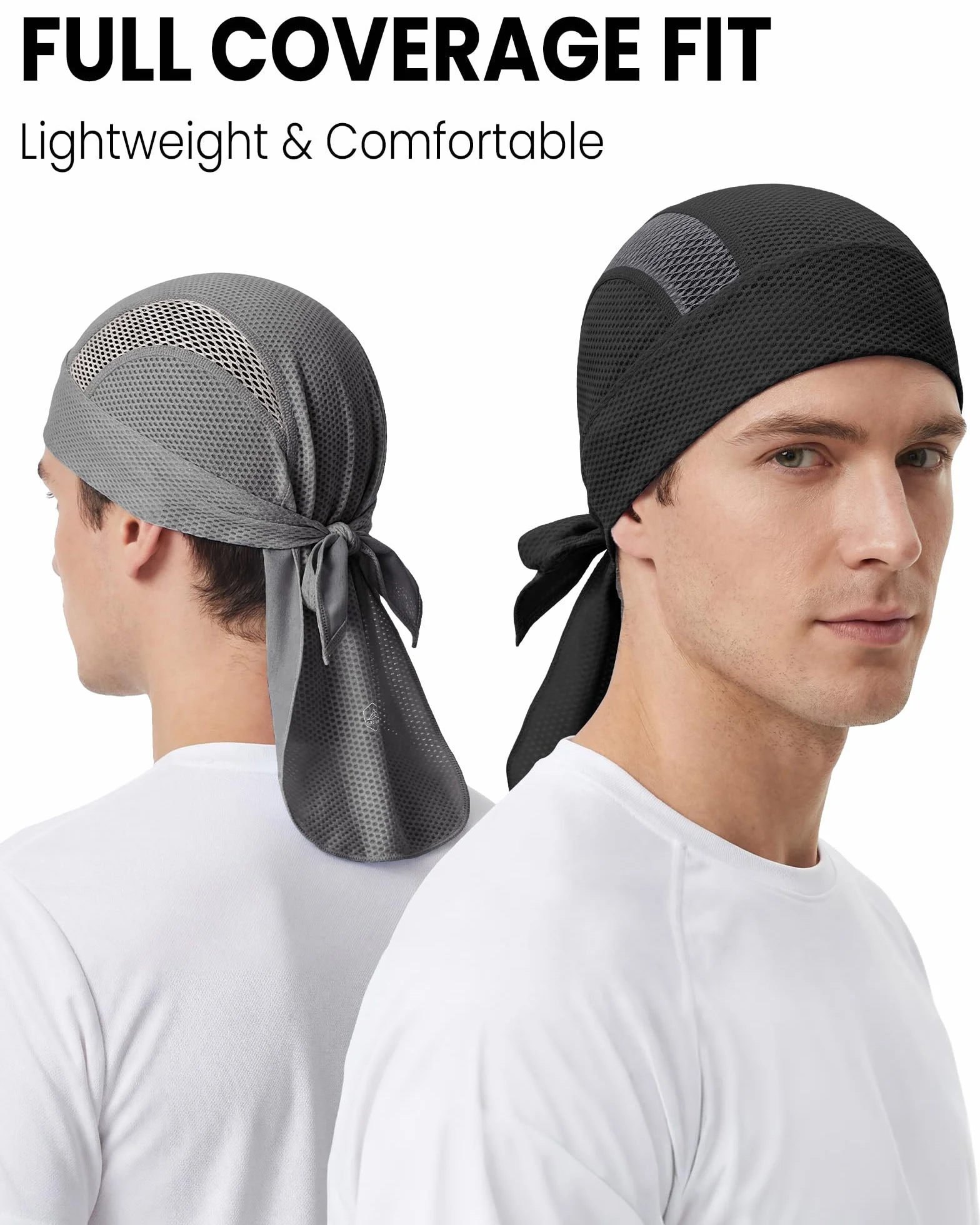 GXCROR Gorro Bajo Casco de Ciclismo, Bandana Deportiva Transpirable Hombre Mujer, para Moto y Running