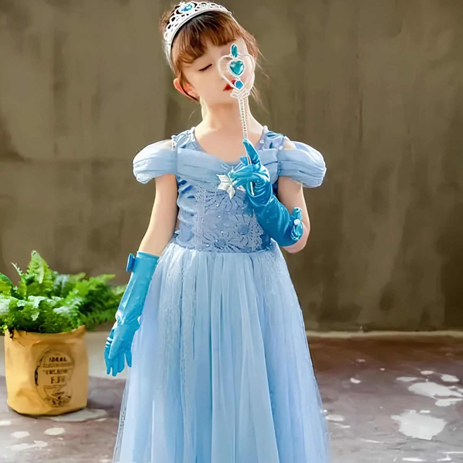 Guantes de Raso para NiñOs, Guantes Largos con Lazo y Diamantes para Boda, Guantes de Vestir, NiñA de Las Flores, CumpleañOs, CelebracióN de Fiestas, Guantes para Fiestas de Disfraces