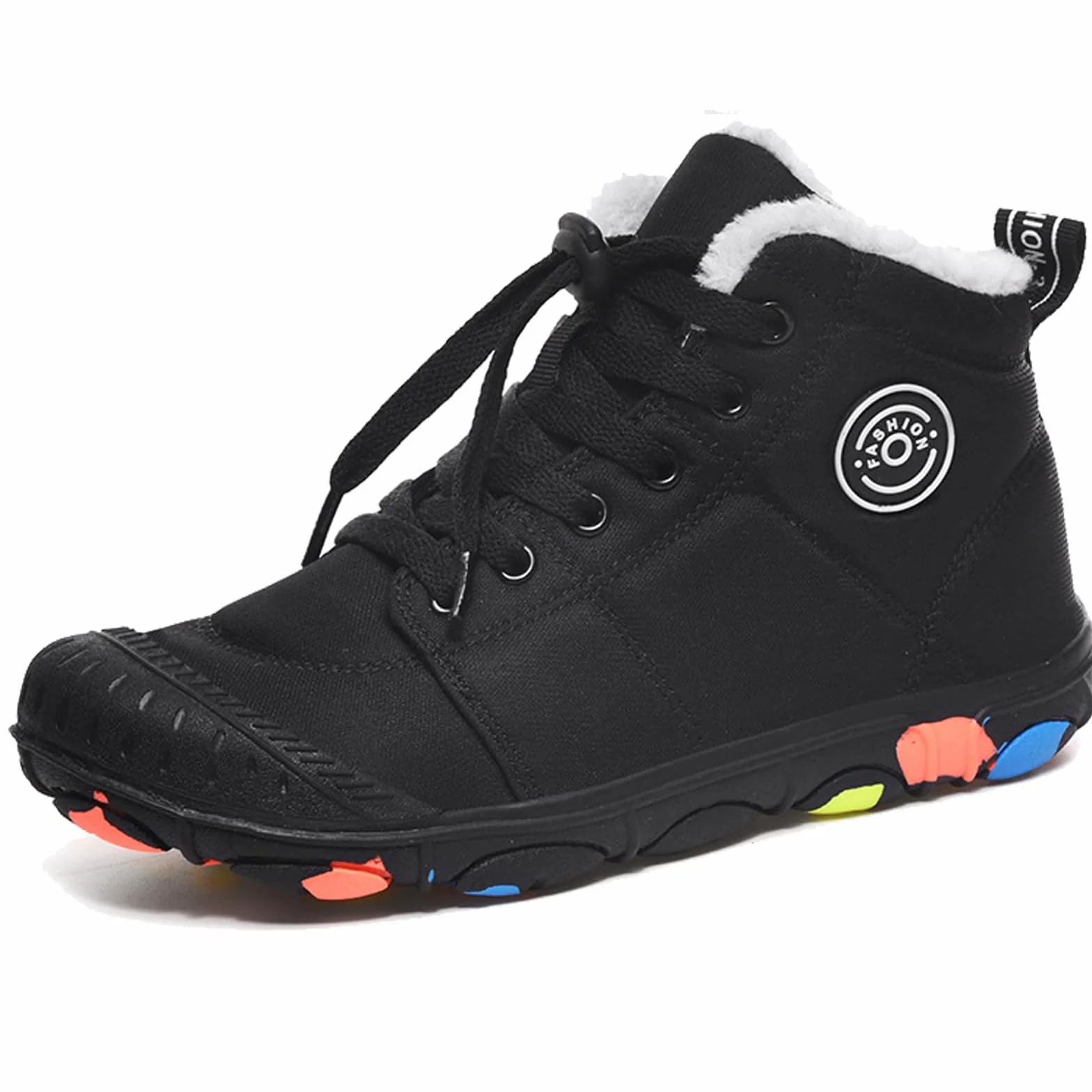 Zapatos descalzos para niños, de invierno, impermeables, descalzos, de invierno, zapatos de senderismo, ligeros, antideslizantes, botas de goma de invierno