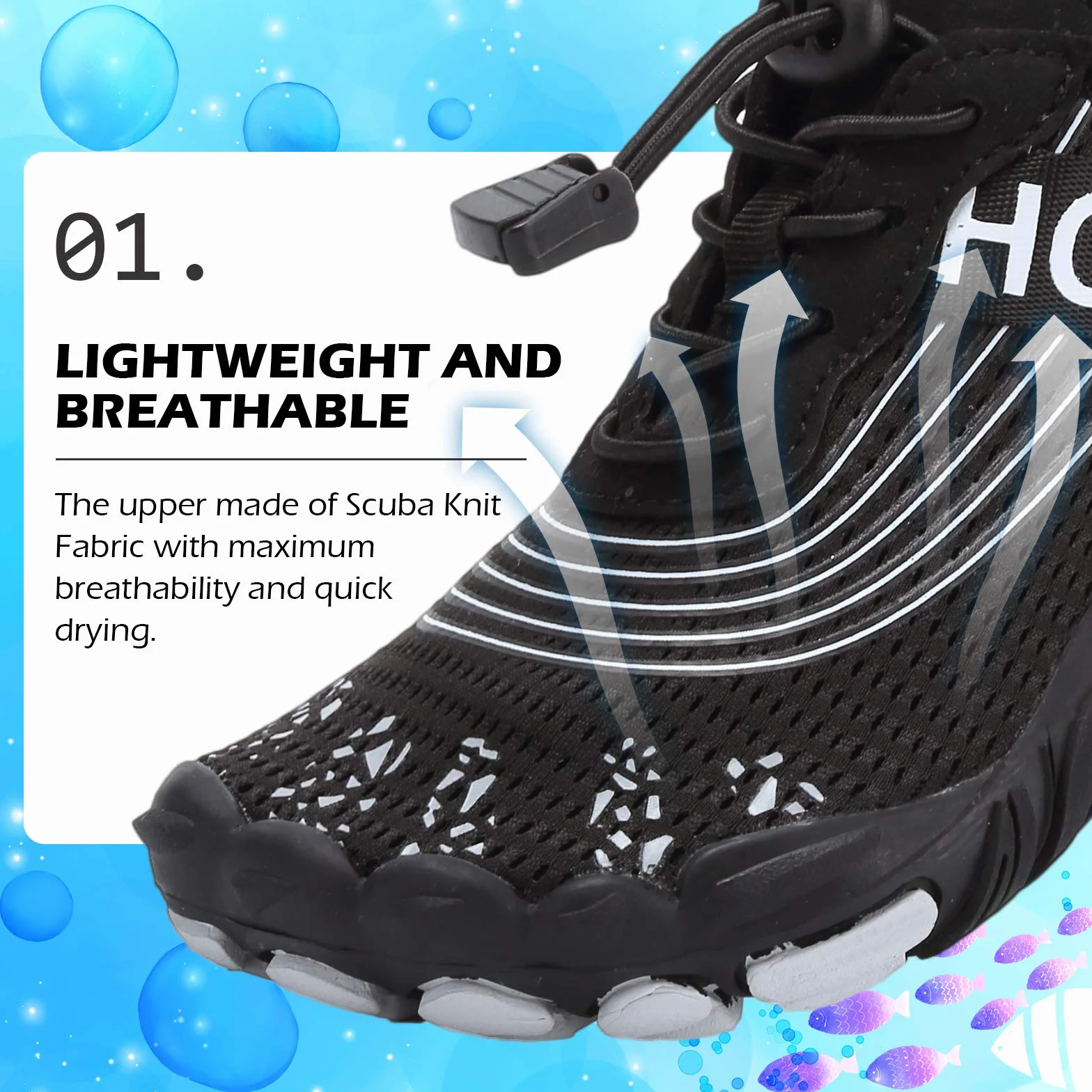 DimaiGlobal Calzado Descalzos Niñas Niños Zapatillas de Trail Running Barefoot Secado Rápido Zapatos de Agua Transpirable Antideslizante para Playa 30EU Negro