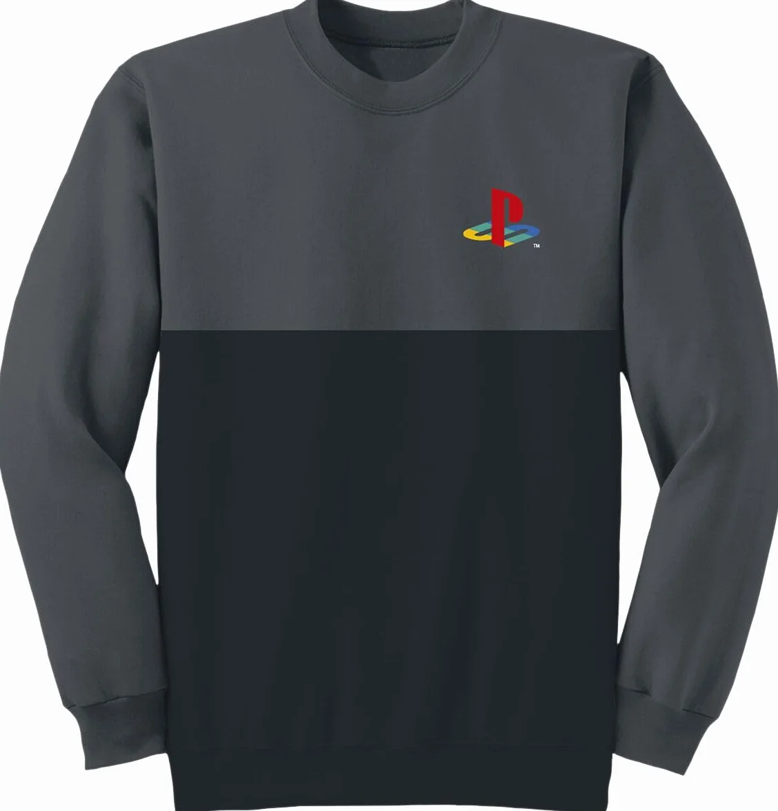 Playstation - Jersey Logotipo Clásico para Adultos Unisex (XXL) (Negro, Carbón)