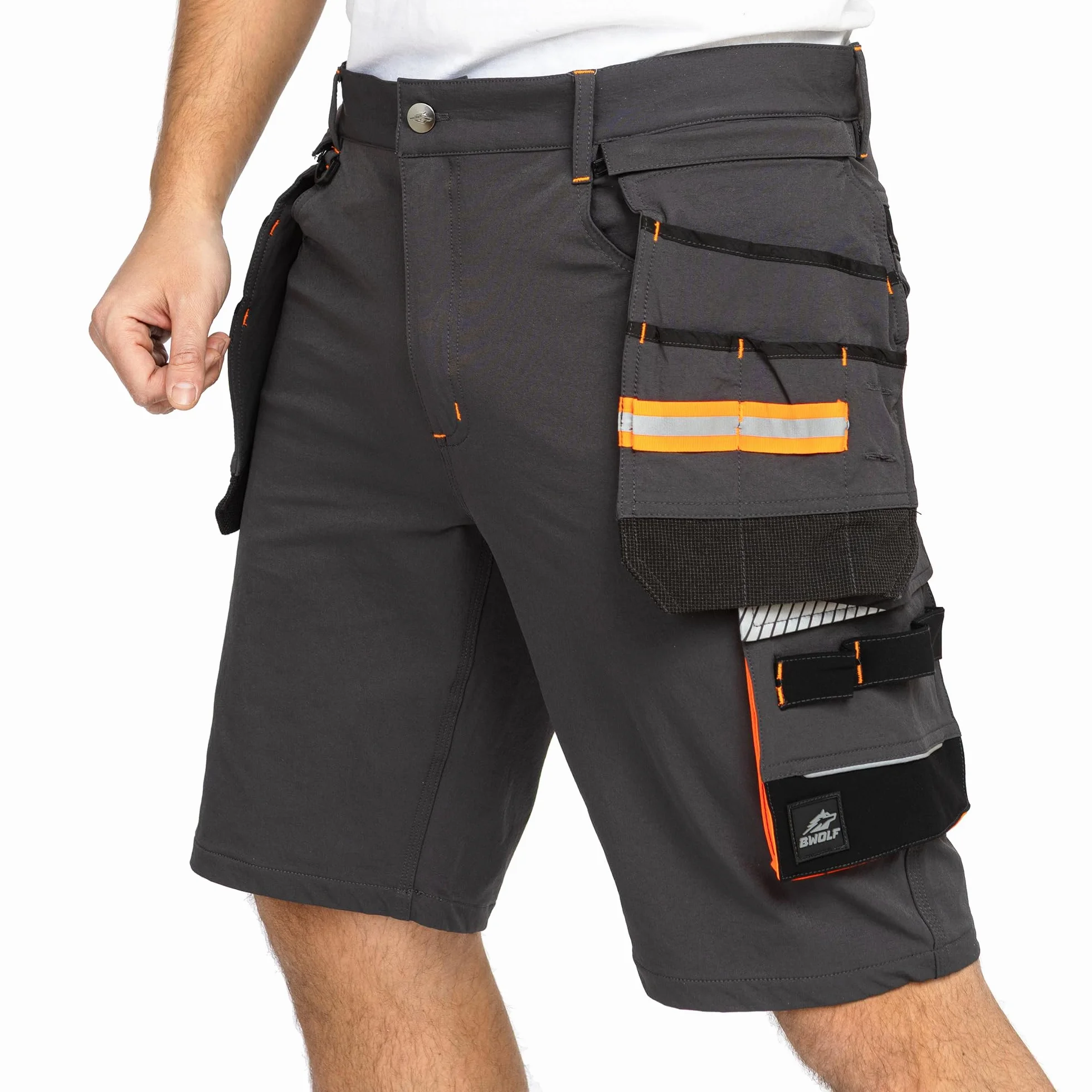 BWOLF Vector Pantalones cortos de trabajo hombre robustos flexibles 90% nailon 10% elastano