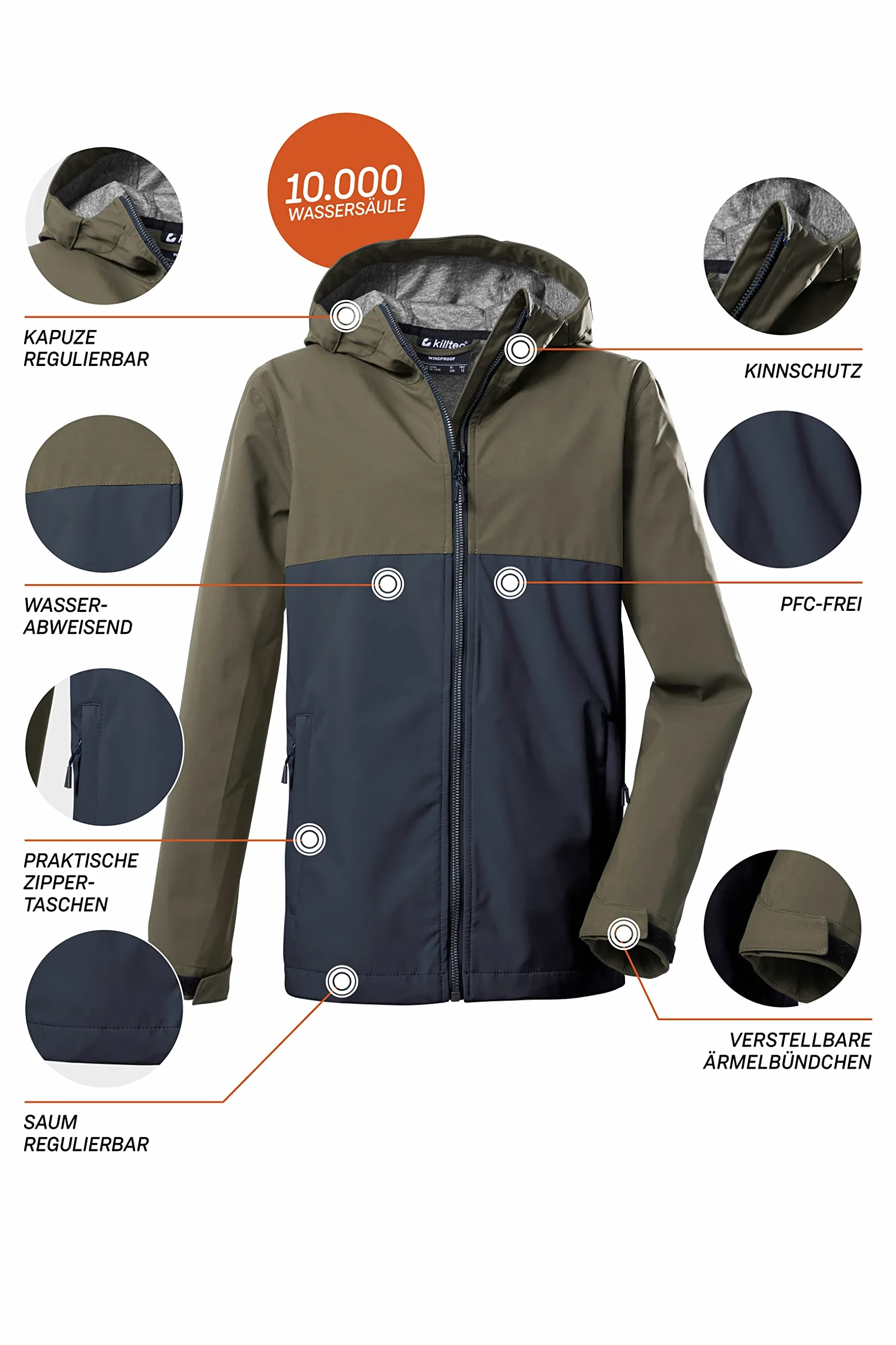 Killtec Kos 219 Bys Sftshll Jckt Chaqueta softshell/chaqueta outdoor con capucha Niños