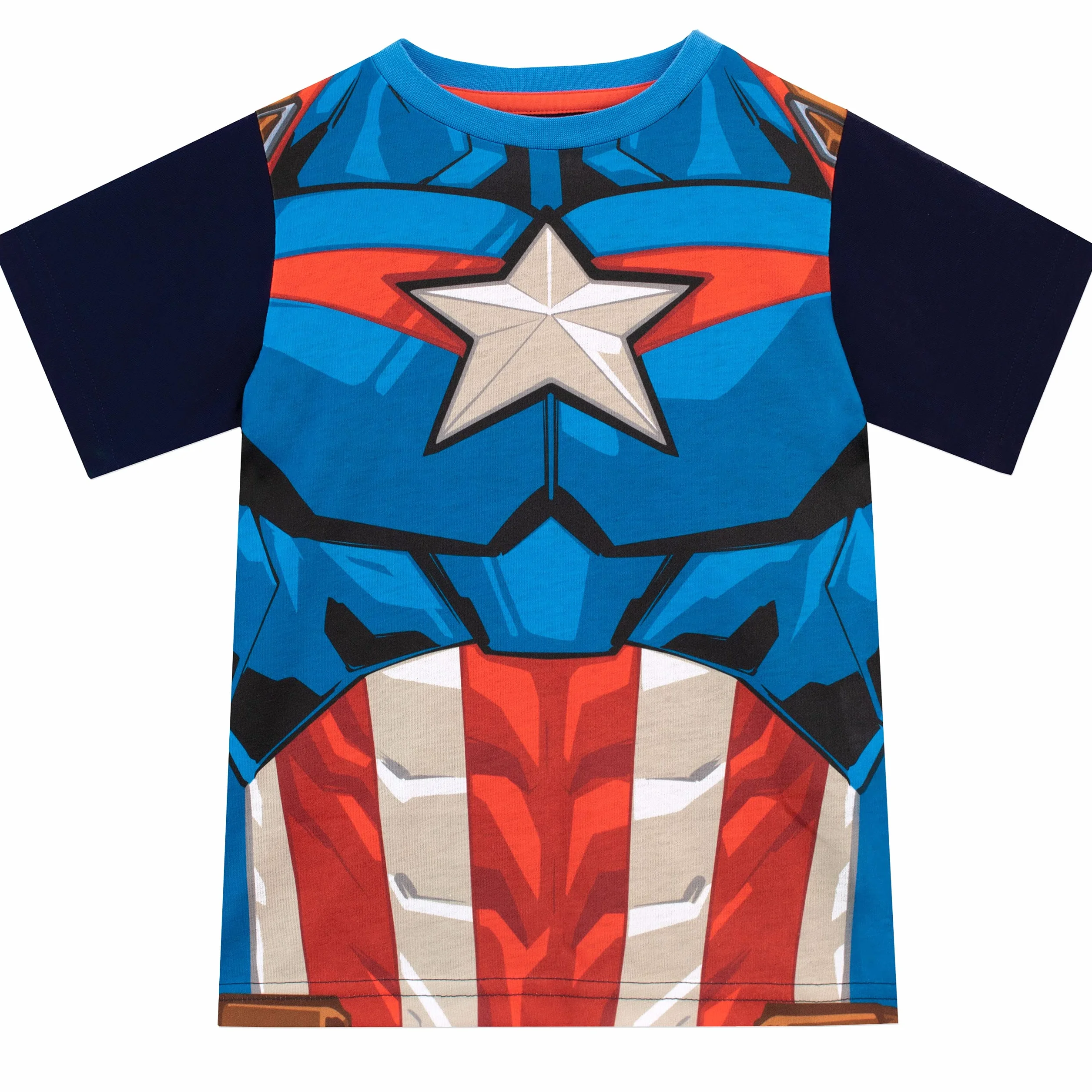 Marvel Pijamas Corto para Niños Capitán América