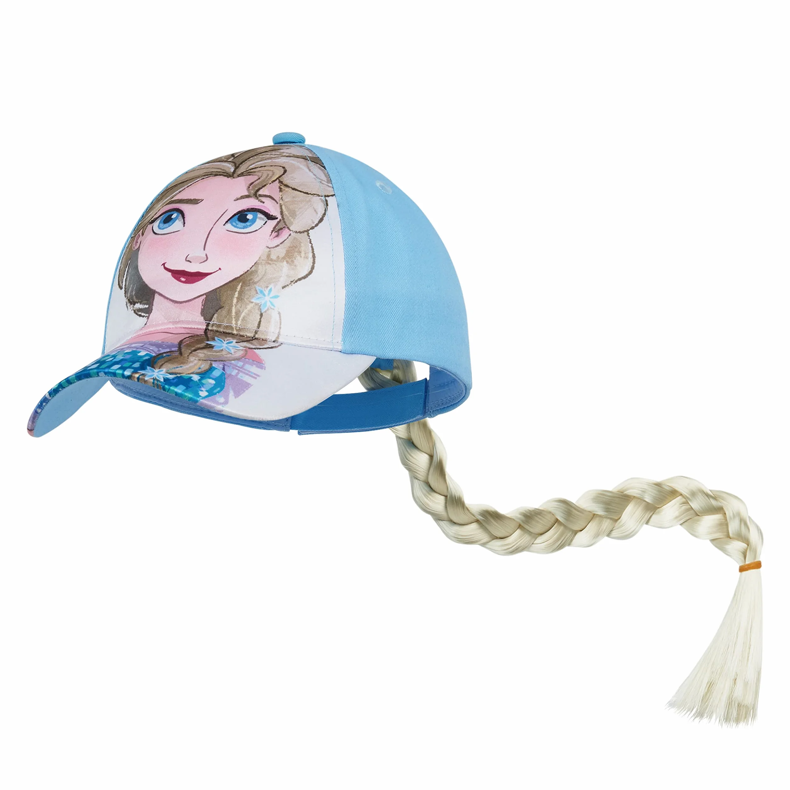 Disney Gorra Niña Gorra Beisbol para Niñas Gorra Ariel la Sirenita Gorra Elsa con Pelo Largo Sombrero Sol Proteccion Solar Playa Verano Accessorios Oficial Divertidos Talla Unica