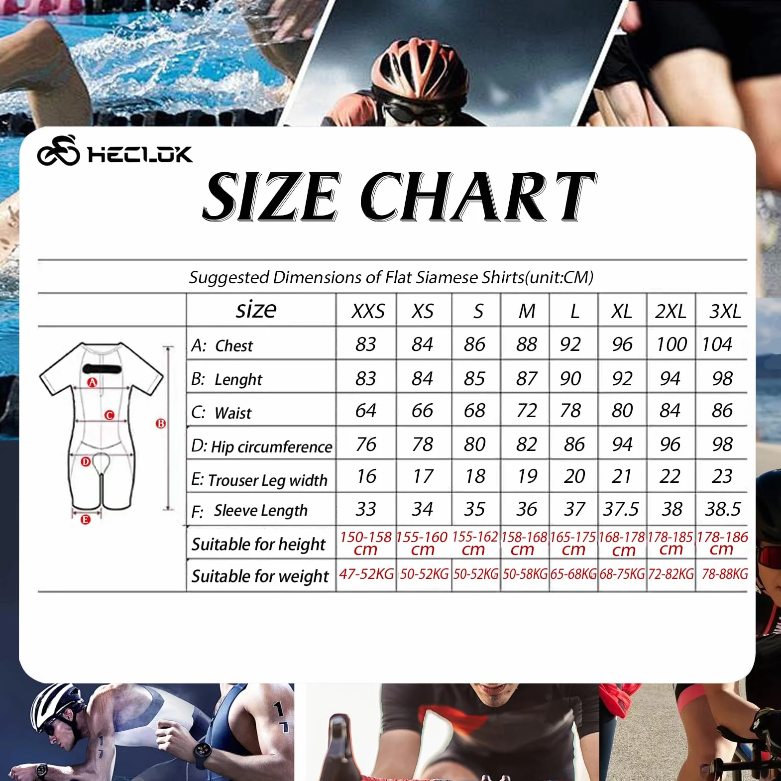 Traje triatlón de Manga Corta para Hombre, Racing Tri Suit de Bicicletas Acolchado, Summer Cycling Skinsuit Triatlón, MTB Mono Bueno para Correr, Andar en Bicicleta, Nadar