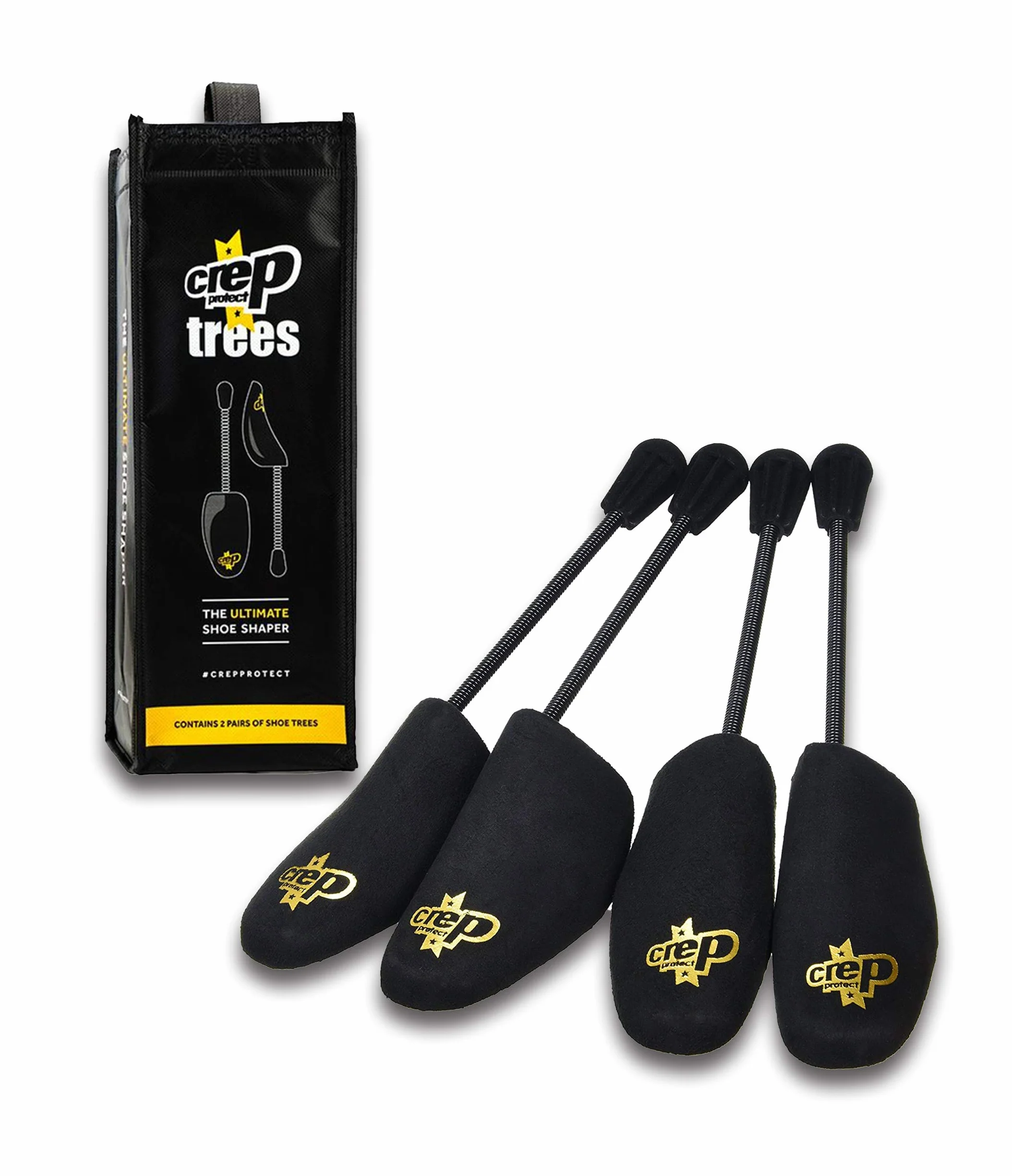 Crep Protect El moldeador de zapatos definitivo, árboles negros (2 pares)