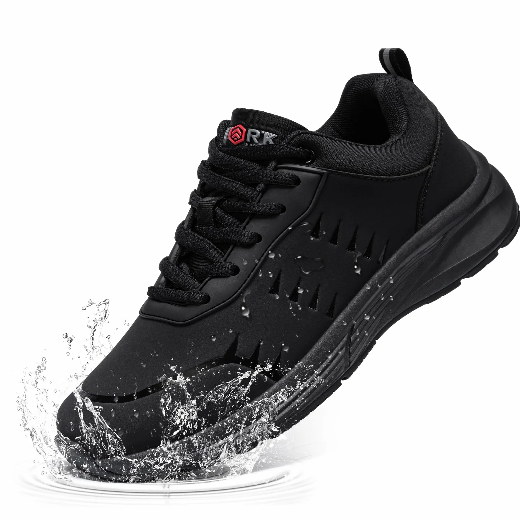 LARNMERN Zapatos Antideslizantes Hombre Mujer Zapatos de Cocina Hombre Zapatos Hosteleria Impermeable Zapatillas Antideslizante Cocina Camarero Sanitario Sin Puntera Slip-On