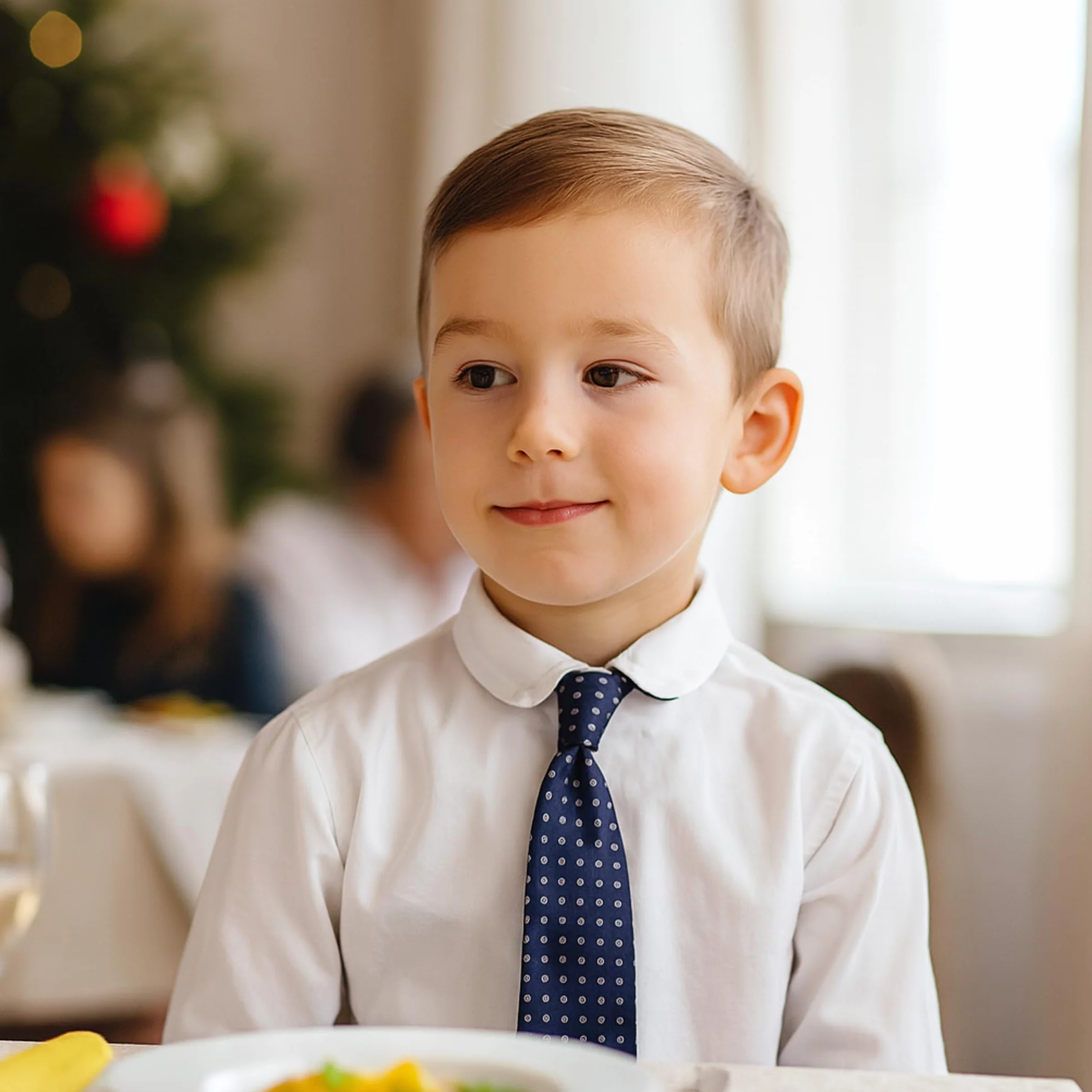 Corbata para niños con banda elástica flexible