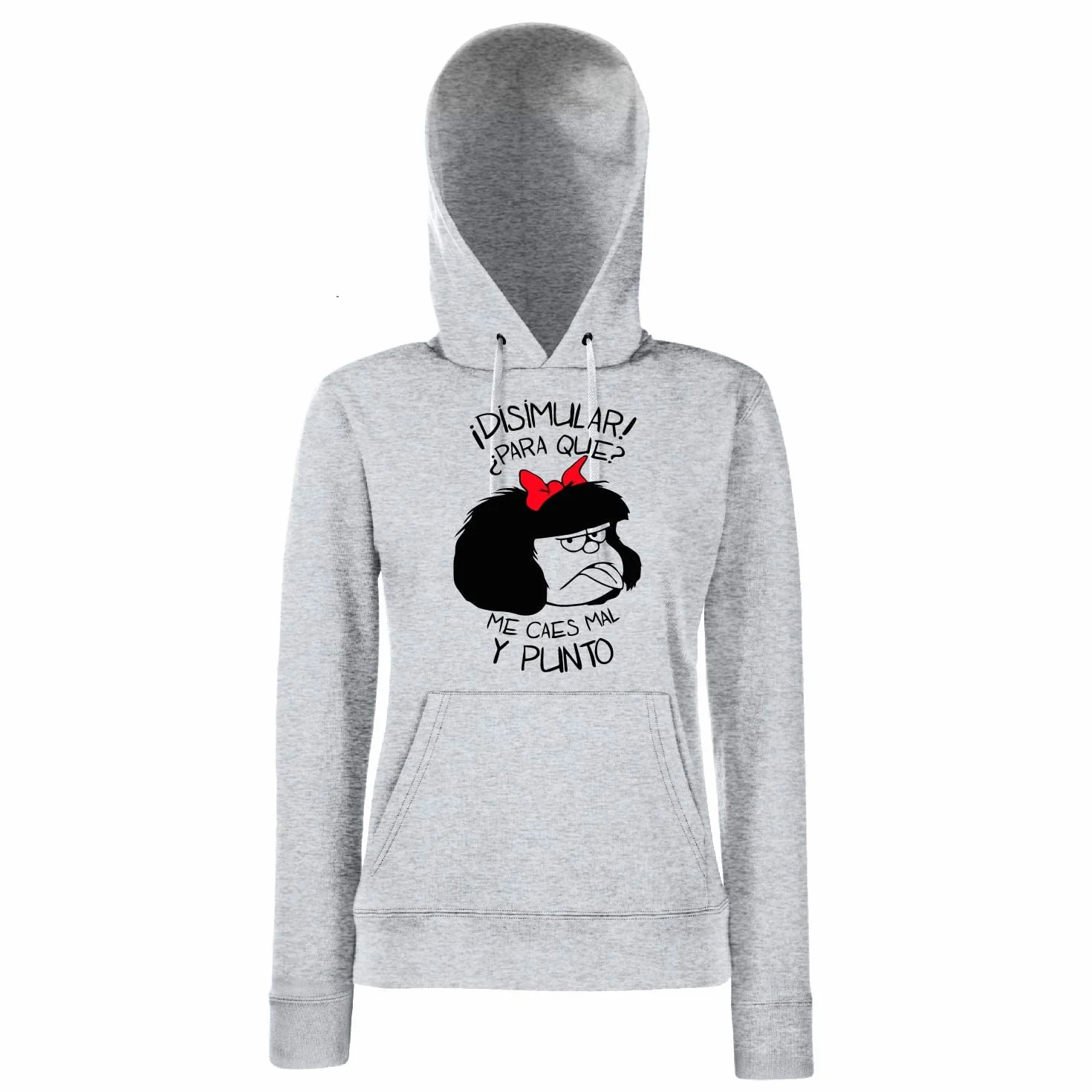 El Desván Nerd ¡Me Caes Mal! - Sudadera de Mujer con Capucha
