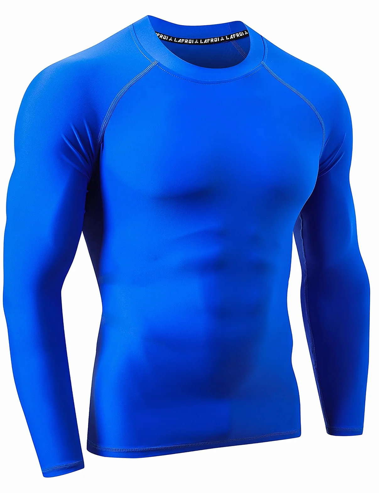 LAFROI Camiseta de Manga Larga para Hombre, protección Solar UPF 50+, de compresión, BJJ, para natación, protección contra erupciones