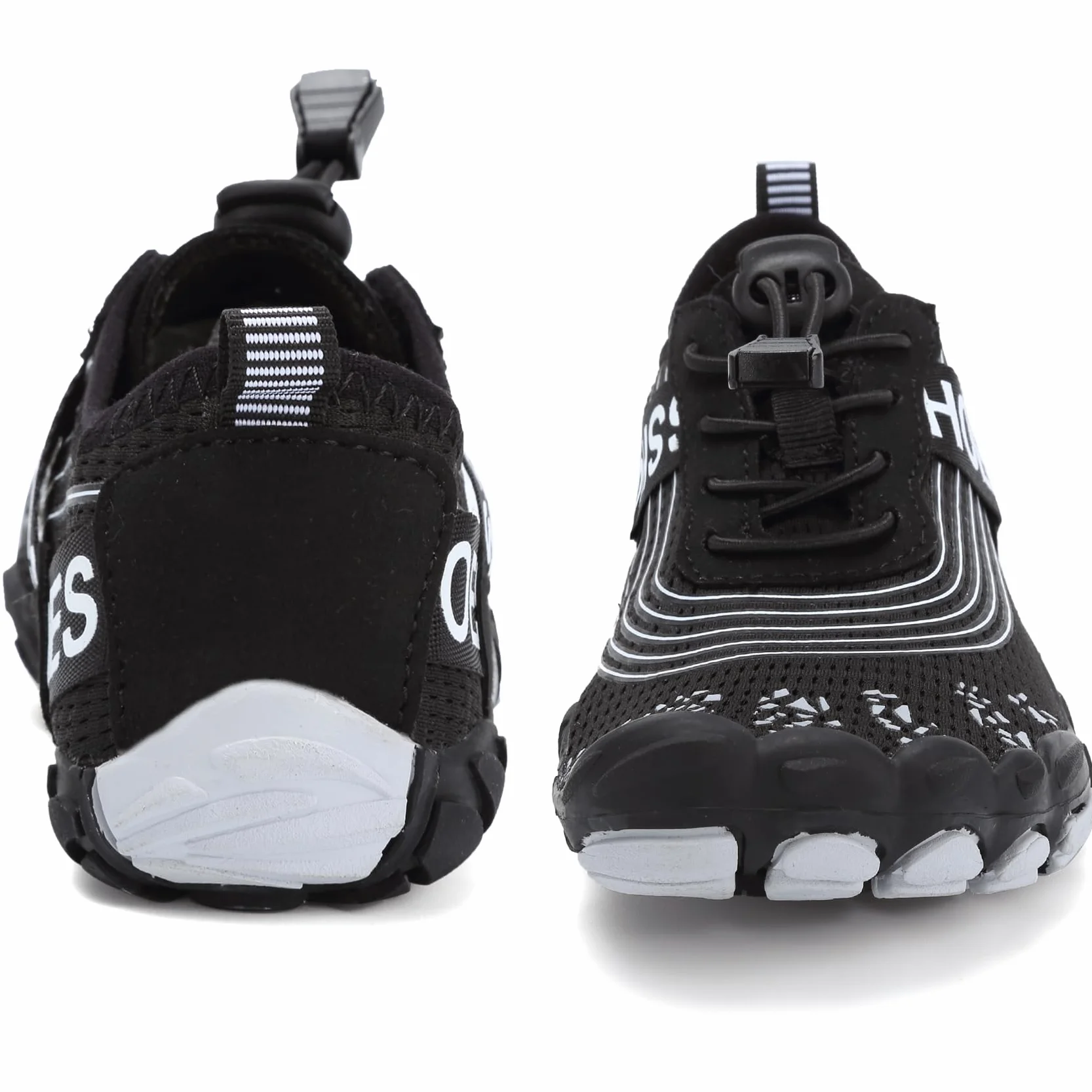 DimaiGlobal Calzado Descalzos Niñas Niños Zapatillas de Trail Running Barefoot Secado Rápido Zapatos de Agua Transpirable Antideslizante para Playa 30EU Negro