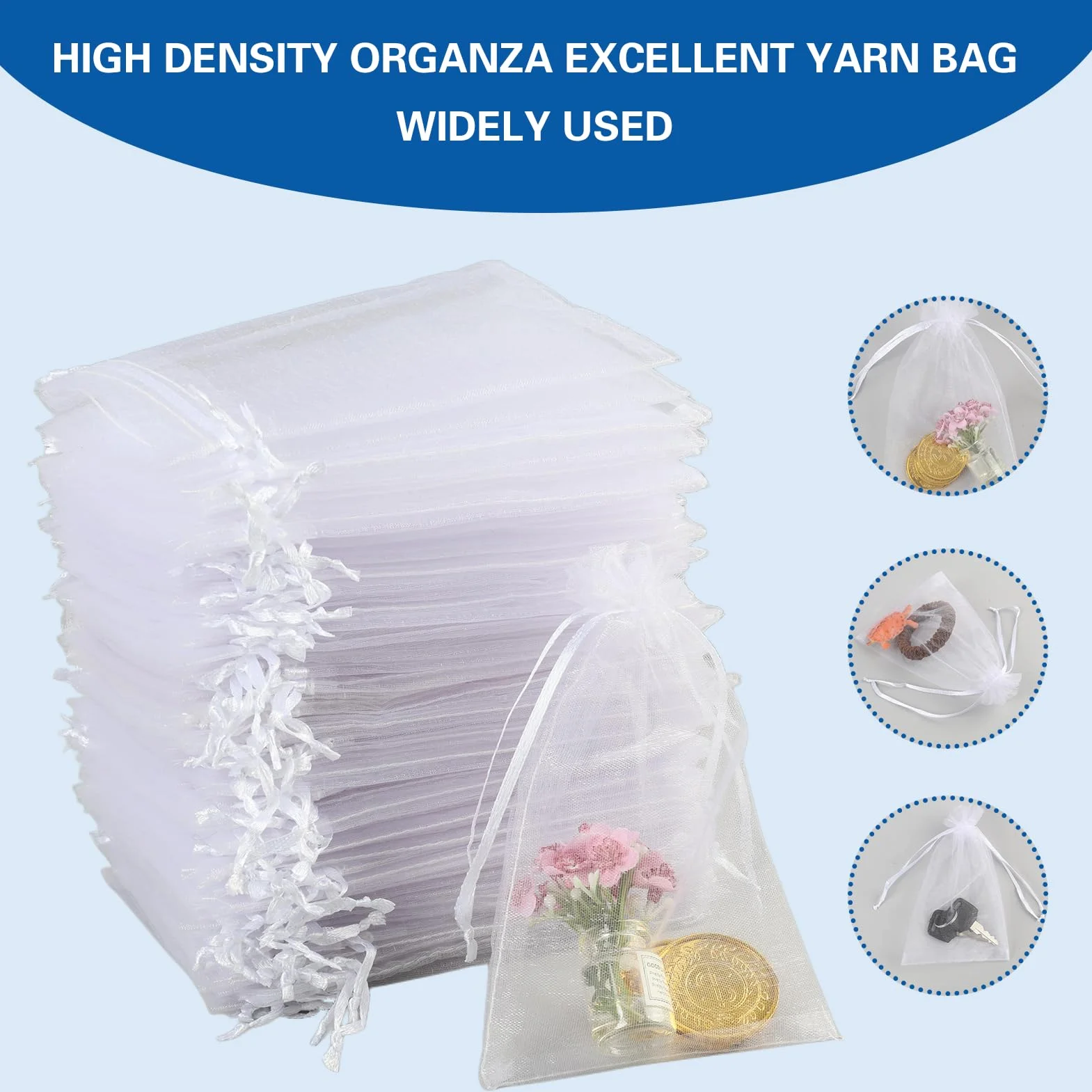 leruiyezs 100 Pcs Bolsas Organza,10x15 cm,Con Cordón,Blancas,para Regalos,Joyas,Dulces Lavanda,para Bodas,Cumpleaños,Navidad,Eventos,Recuerdos,Fiesta,Uso Decorativo,Bolsas Transparentes Para Regalos