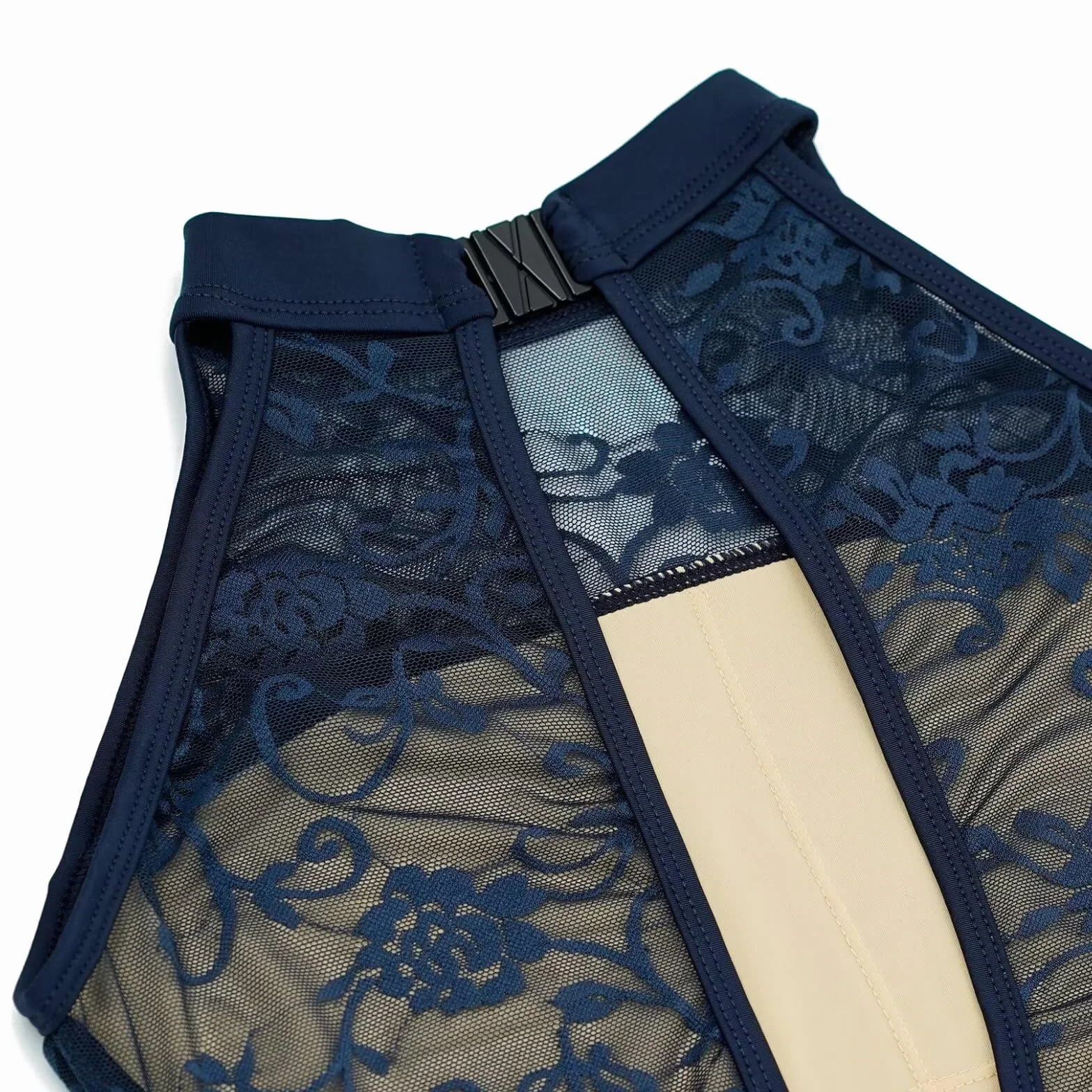 Maillot Ballet Mujer,Sin Mangas Cuello Alto Encajes Maillot Baile Gimnasia