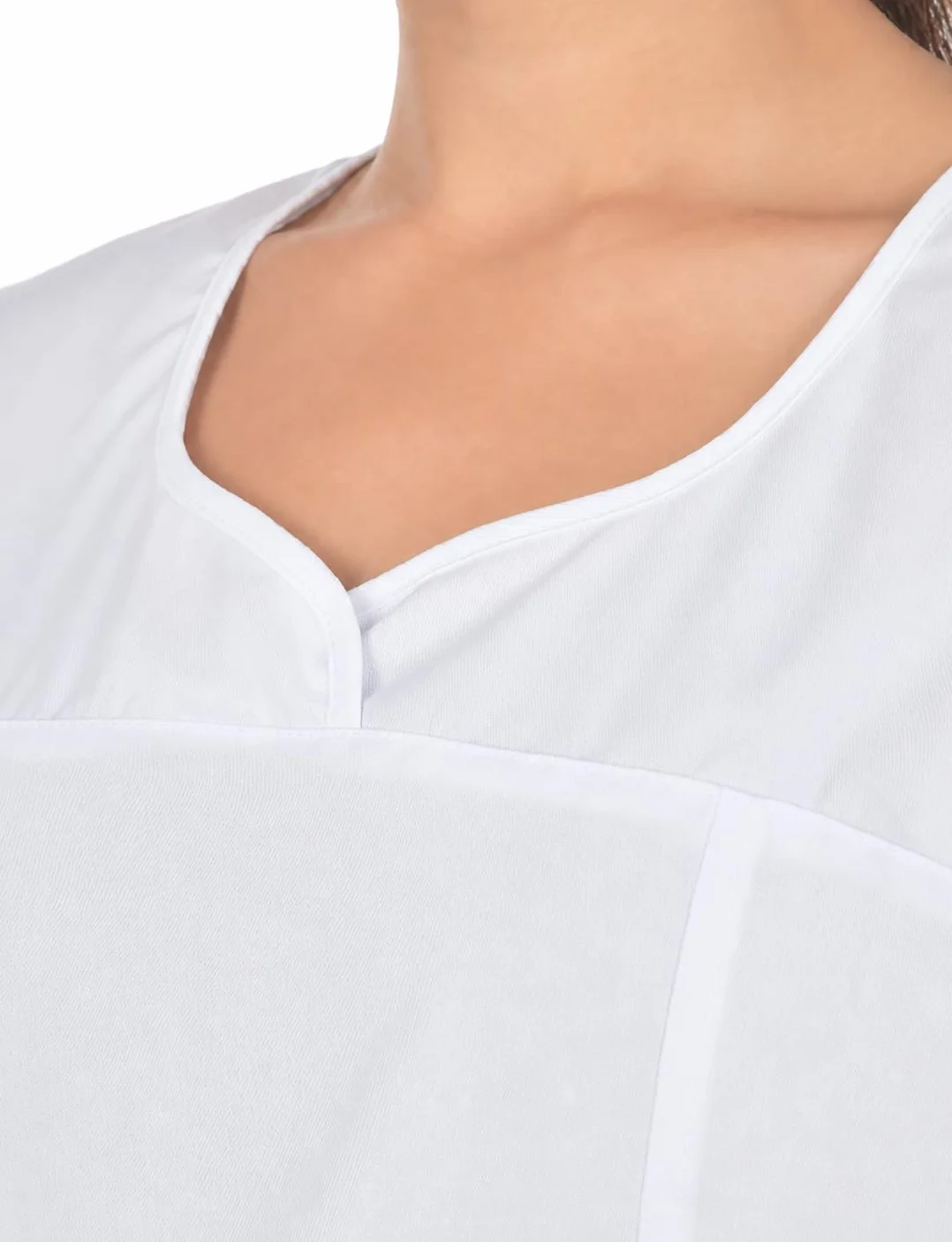 B-well Ines Casaca Elástica Señora Uniforme Estética Casacas Sanitarias Mujer Manga Corta Cuello V Uniformes Sanitarios Mujereterinarios