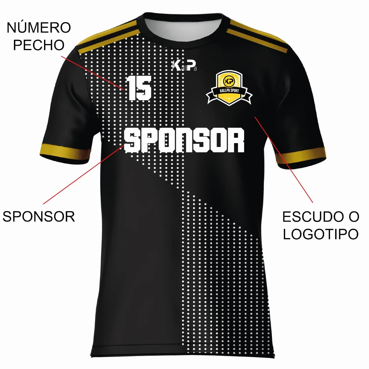 Equipación Deportiva de fútbol Personalizada. Unisex niños y Adultos. Solo Camiseta. Personaliza con tu Nombre, Escudo y número. Diferentes Modelos y Colores.