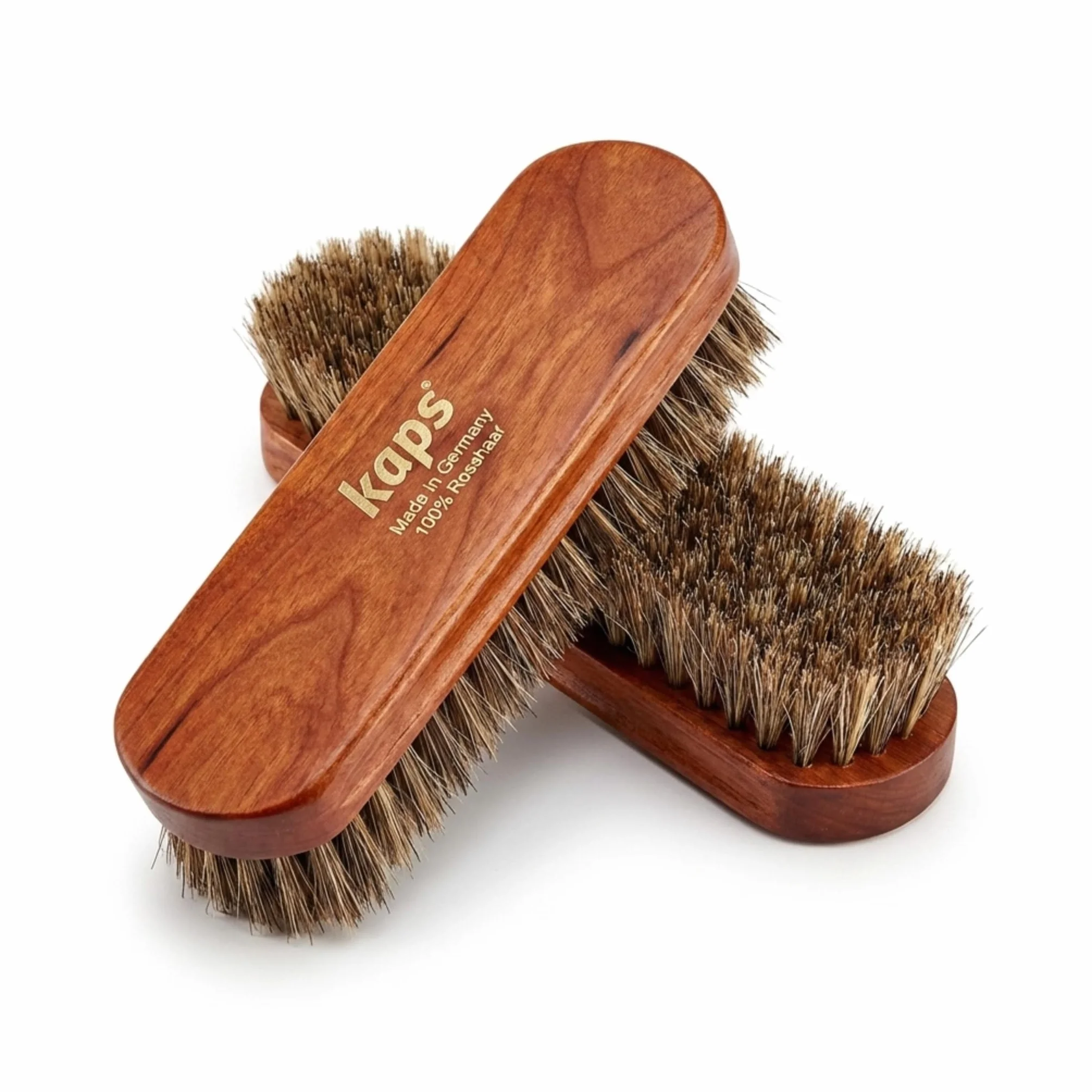 Kaps Cepillo para Zapatos, Cerda de Pelo Natural, Limpiar y Pulir (15cm)