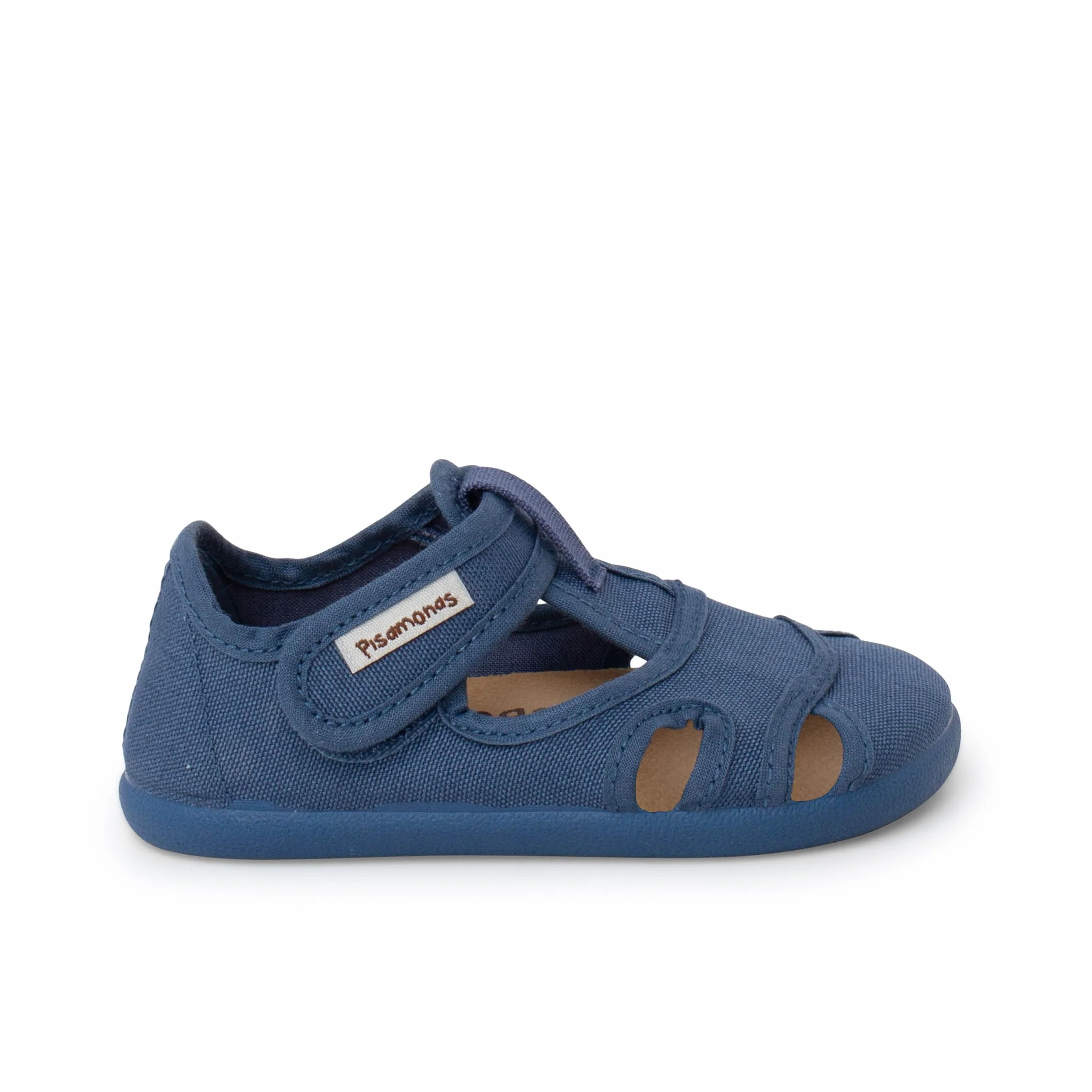 Pisamonas Sandalias Barefoot Niños Lona Cierre Ancho