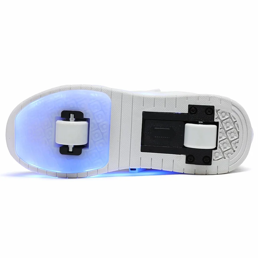 USB Recargar Skateboarding Zapatos Luces LED Coloridos Parpadeante Zapatos de Skate Zapatillas Calzado Deportes de Exterior Gimnástico Sneakers Navidad para Chico