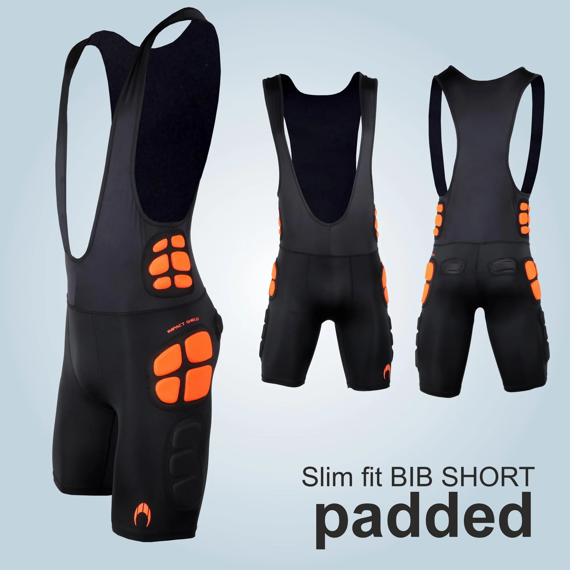 HO Soccer Gk Bib Short Impact Shield Jr - Pantalones Cortos de Portero con Tirantes Unisex niños
