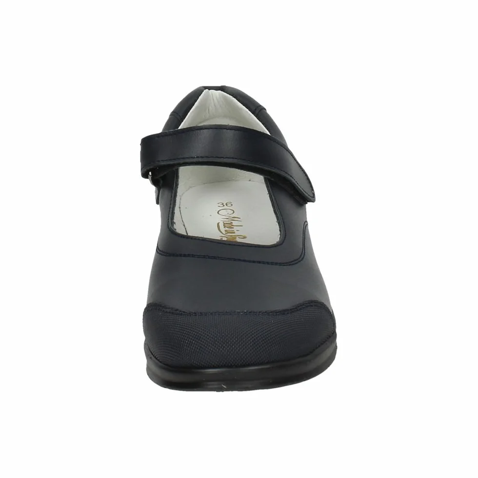 8029P Zapato COLEGIAL Piel NIÑA Zapato COLEGIAL Marino