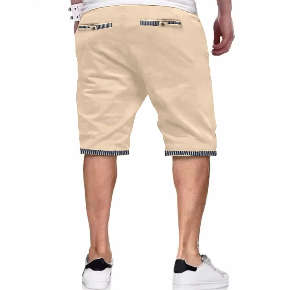 ZOXOZ Pantalones Cortos Hombre Algodon Verano Shorts con Bolsillos