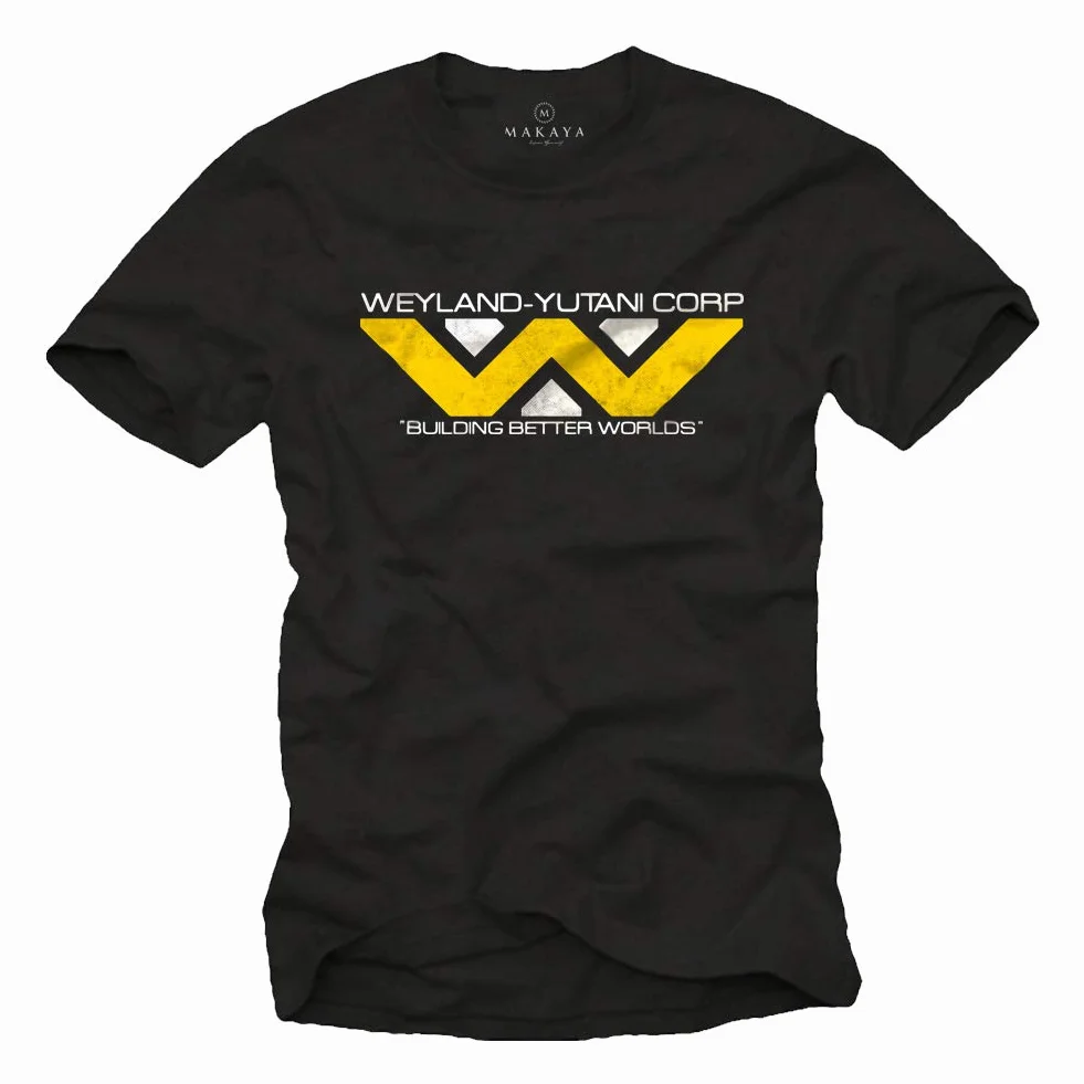 MAKAYA Alien Camiseta para Hombre - Weyland Yutani T-Shirt