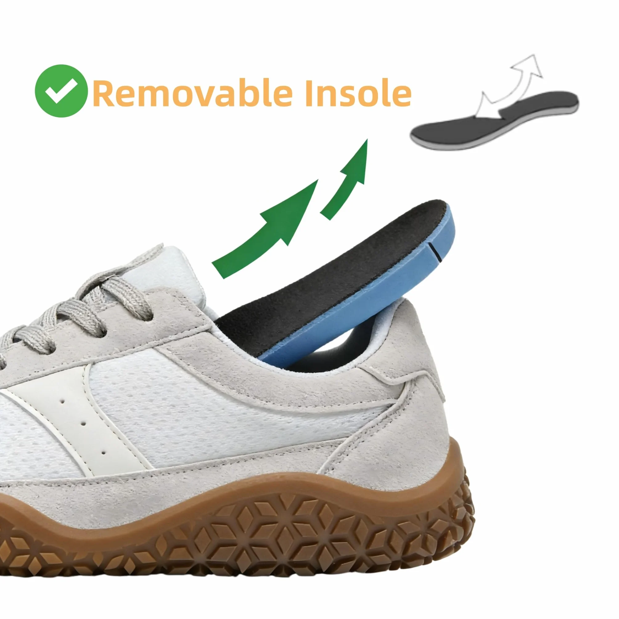 Meik Mangni Unisex Barefoot Zapatillas Minimalistas Hombre Mujer Ligera Zapatos Barefoot Anchos Transpirable y Antideslizante Zapatillas de Trail Running,Tallas:36-46 EU