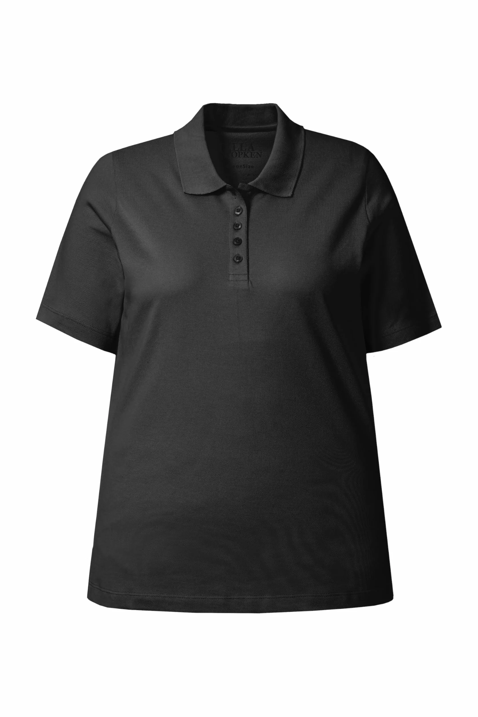 Ulla Popken Poloshirt, Längere Knopfleiste, Polokragen, Halbarm Camiseta Mujer (Pack de 1)