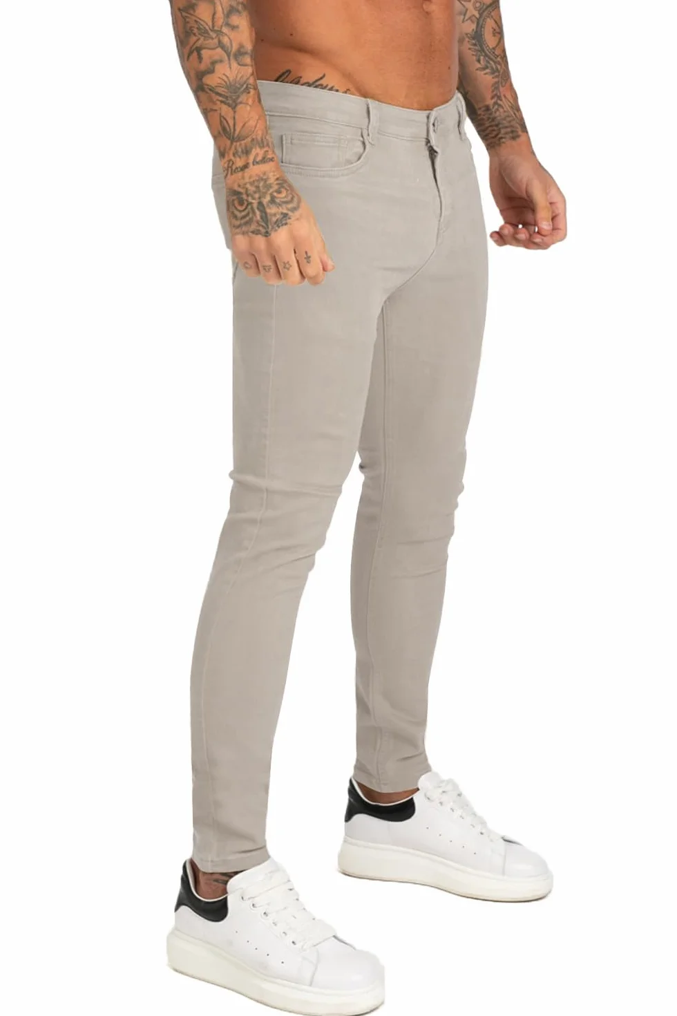 GINGTTO Hombre Pantalón Vaqueros Skinny Fit Super Elasticos Denim Jeans Slim Stretch Pantalones